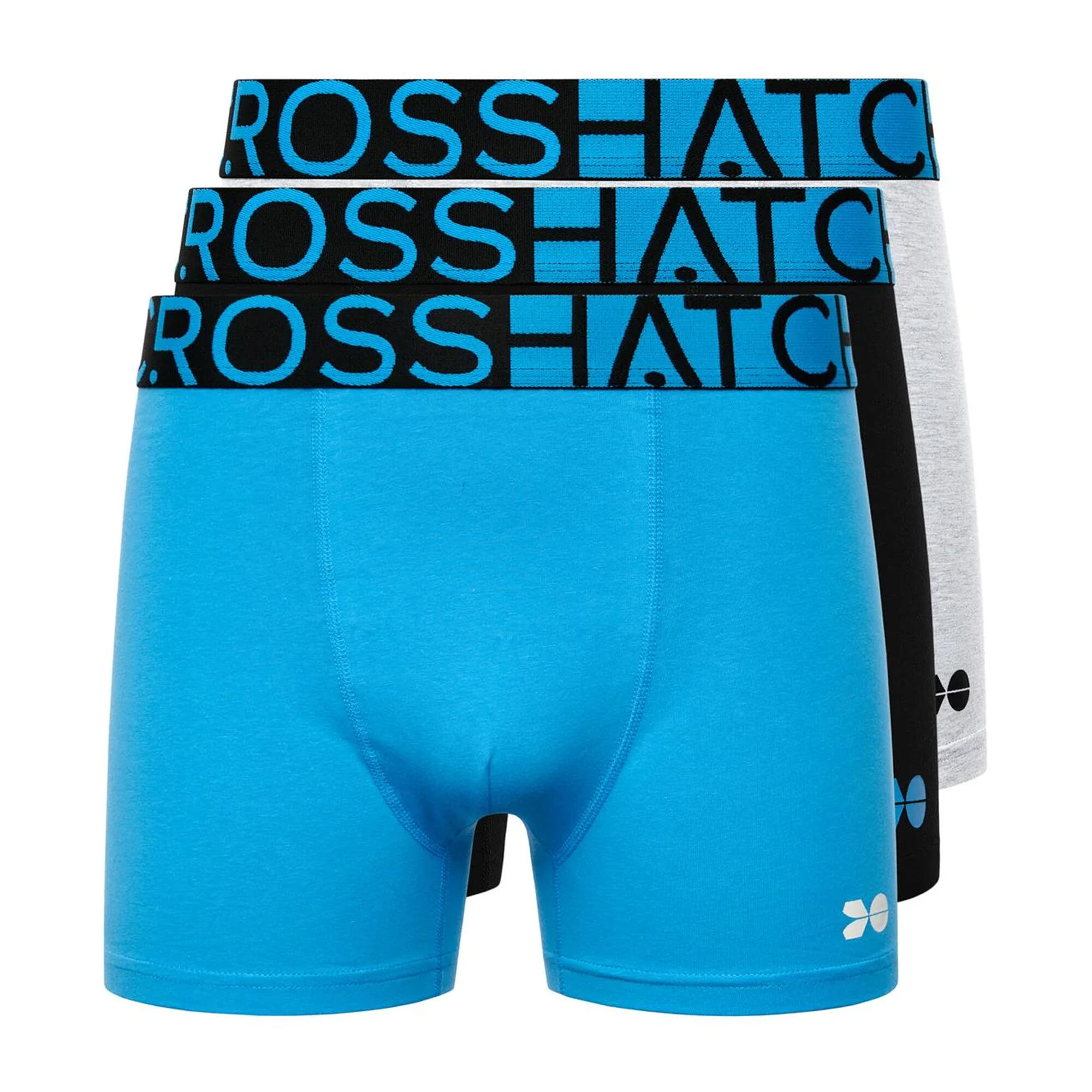 Crosshatch Mens Dumas Boxer Shorts (Pack of 3)