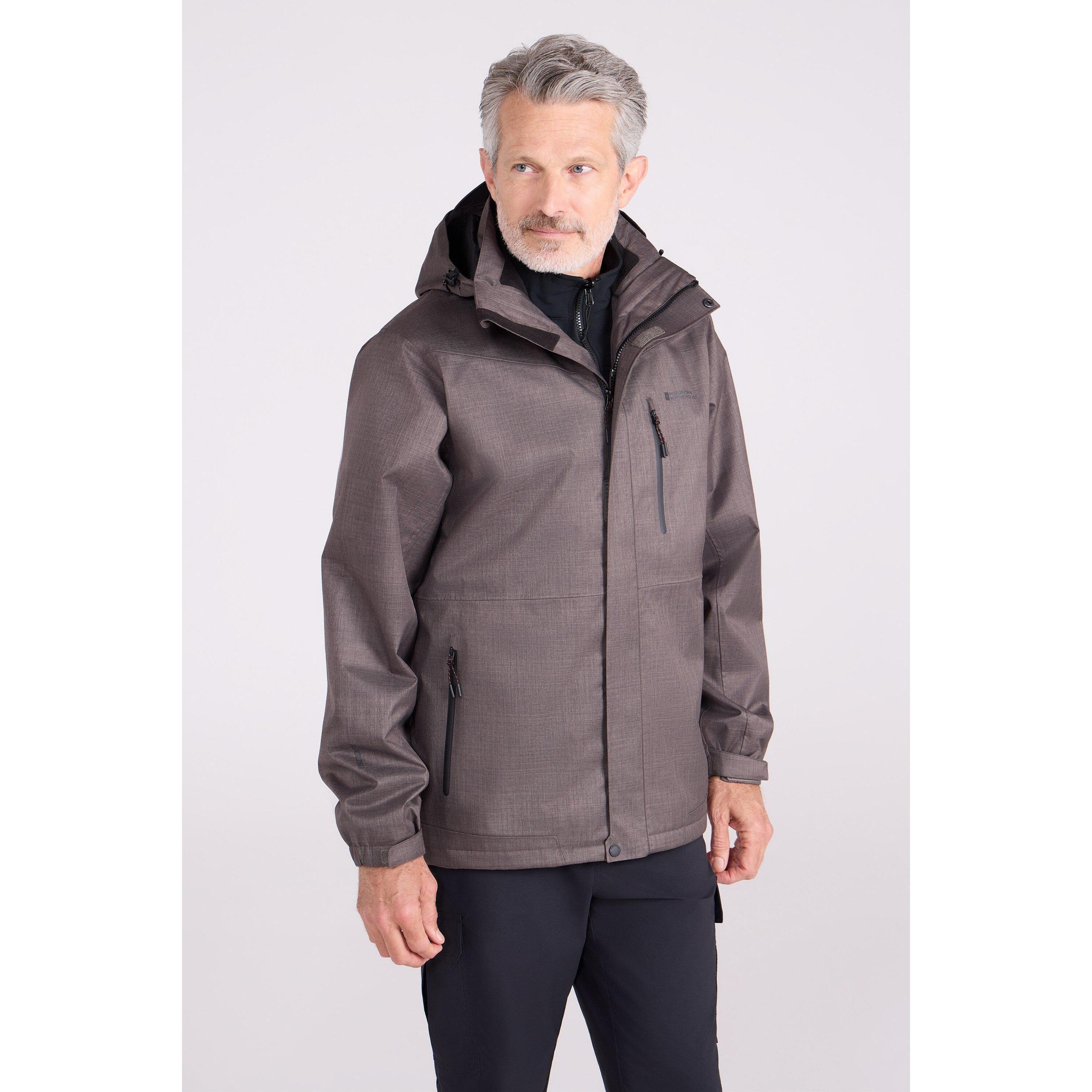 Mountain Warehouse Mens Bracken Extreme 3 in 1 Waterproof Jacket