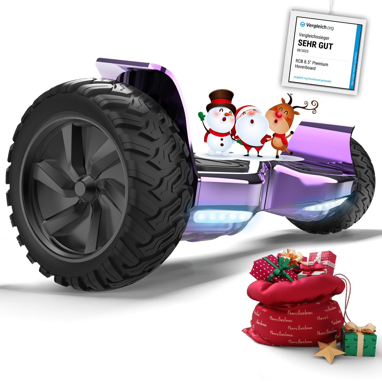 Hoverboard todoterreno 8,5 polegadas com bluetooth rcb-hy-a16