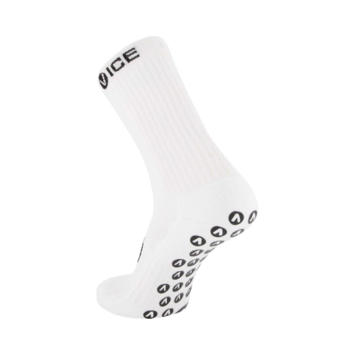VICE Grip Socks White Crew