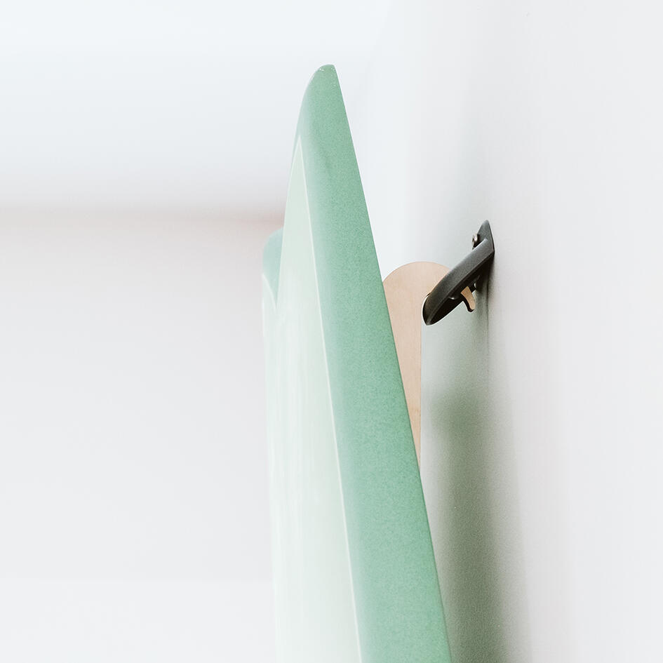 Surfboard Wandhalterung aus Holz fürs FCS II System 5/5