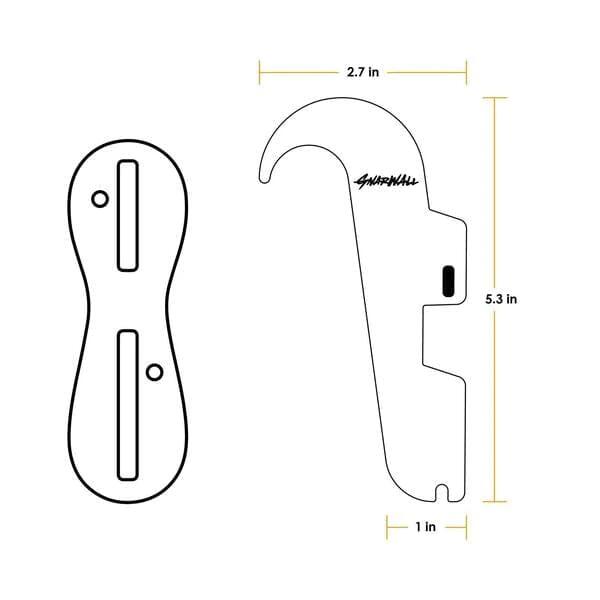 Surfboard Wandhalterung aus Holz fürs FCS II System 4/5