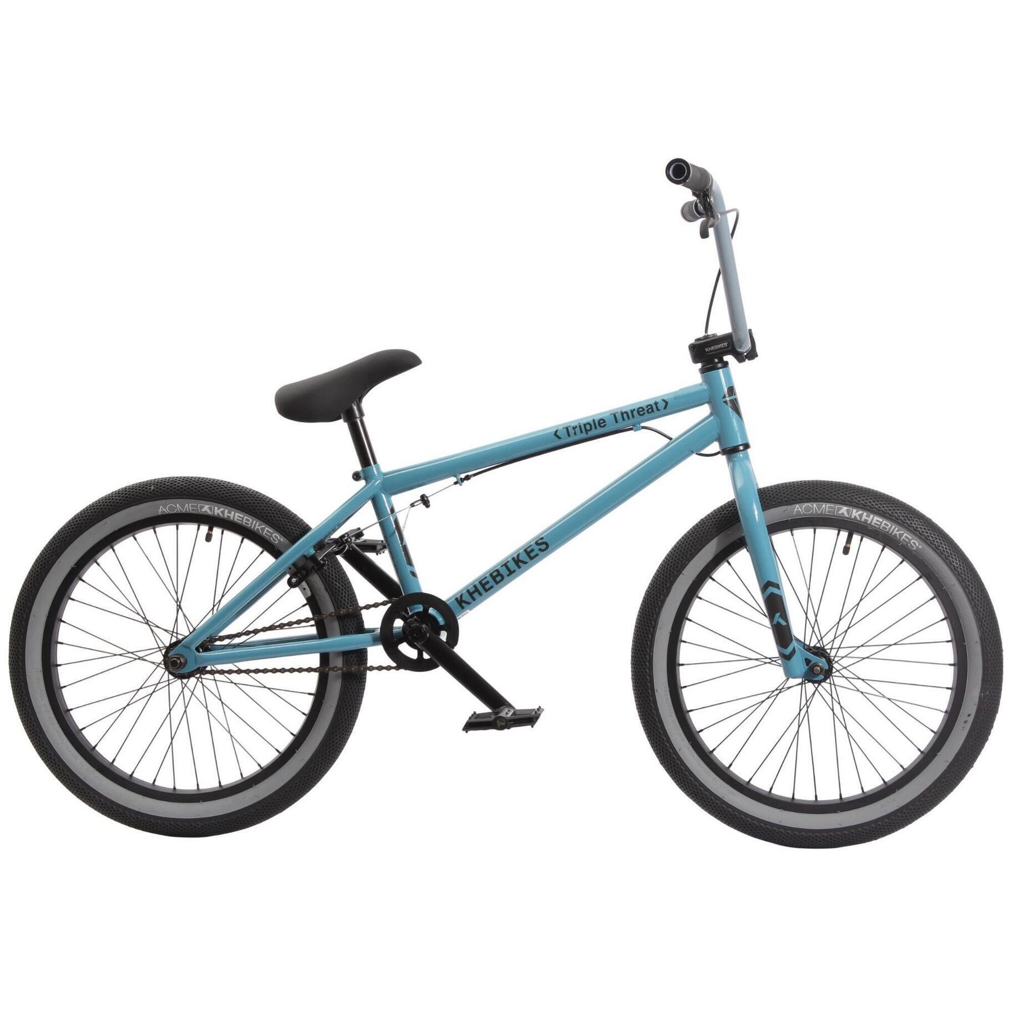 KHEBIKES BMX kolo dospělí TRIPLE THREAT modrá 20 palců 11,1 kg