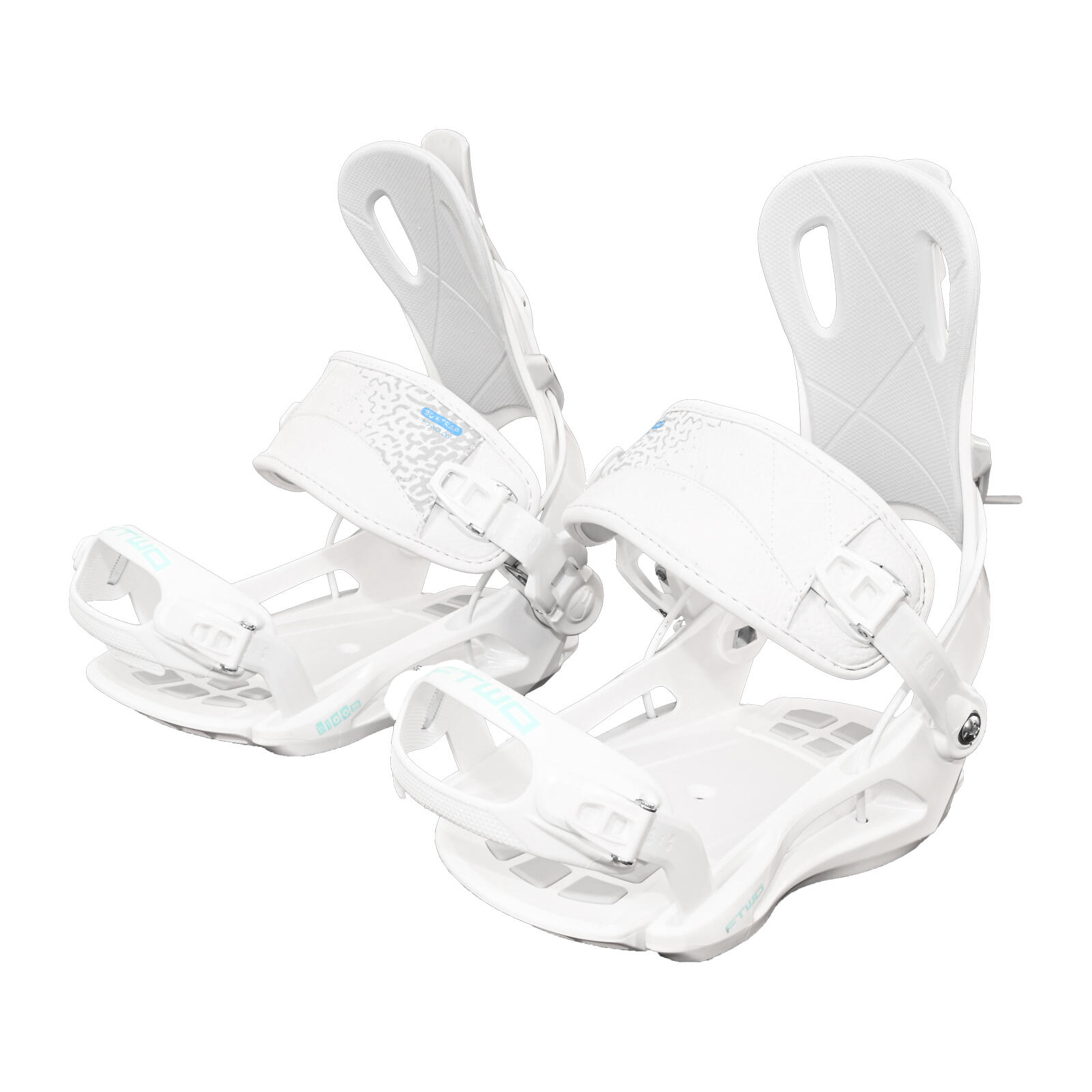 FTWO Fijaciones de snowboard para mujer Bloom Edición especial M Blanco 2/4