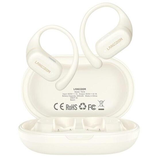 LANGSDOM TS19 Écouteurs sport sans fil BT crochet oreille étanche