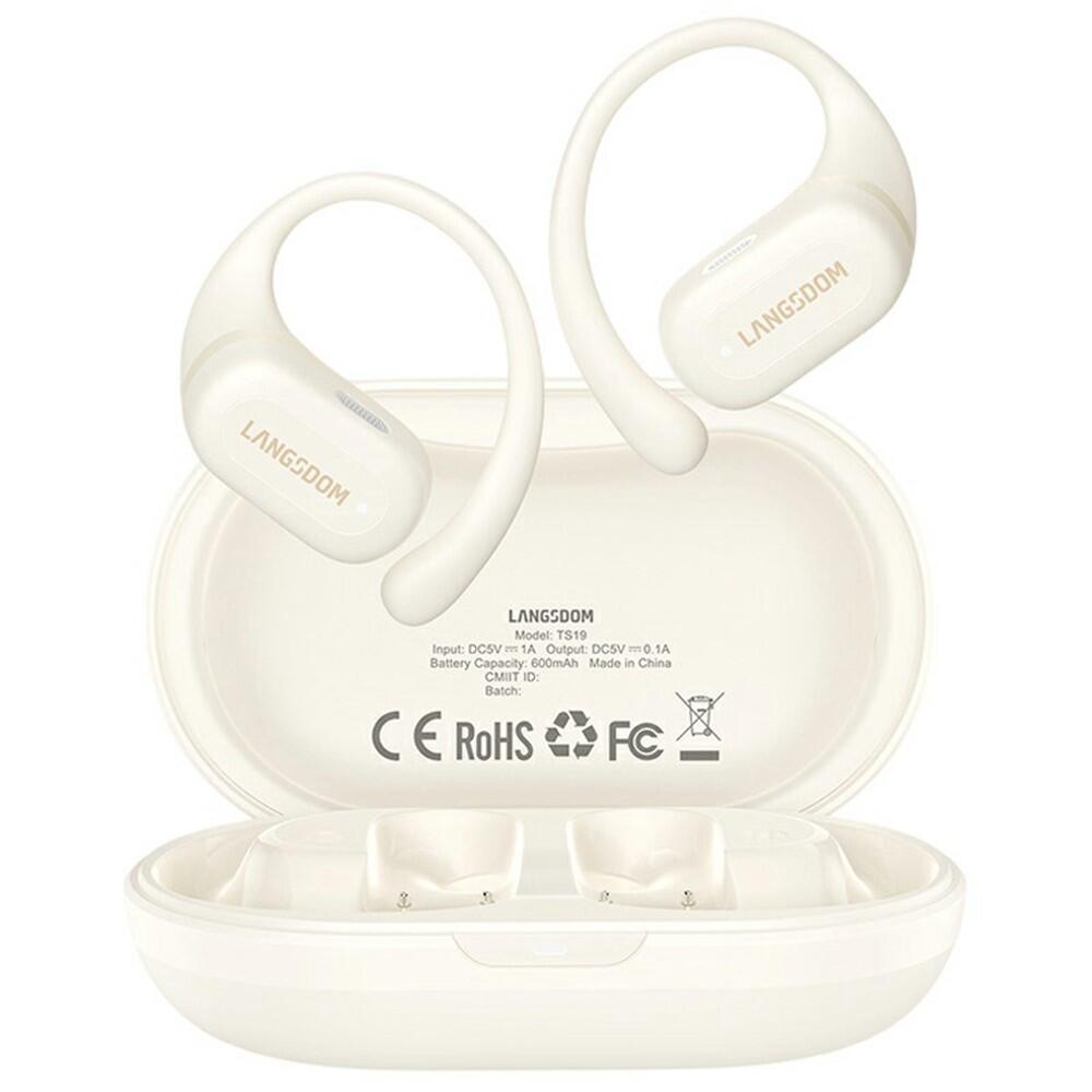 Langsdom - Langsdom Ts19 Écouteurs Sport Sans Fil Bt Crochet Oreille Étanche - Casque Audio - Decathlon