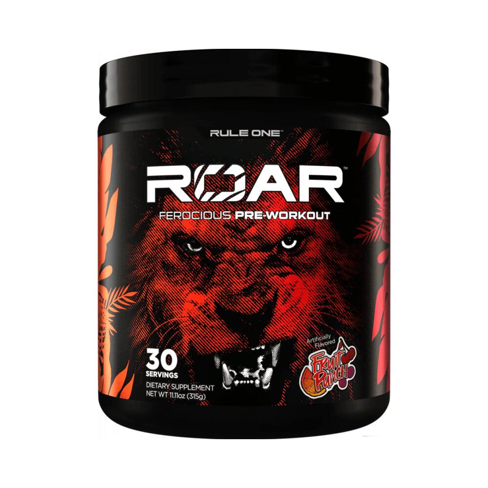 RULE1 Rule1 R1 Roar (30 serv) Fruit Punch - Pre-Workout - Pre-Workout Booster