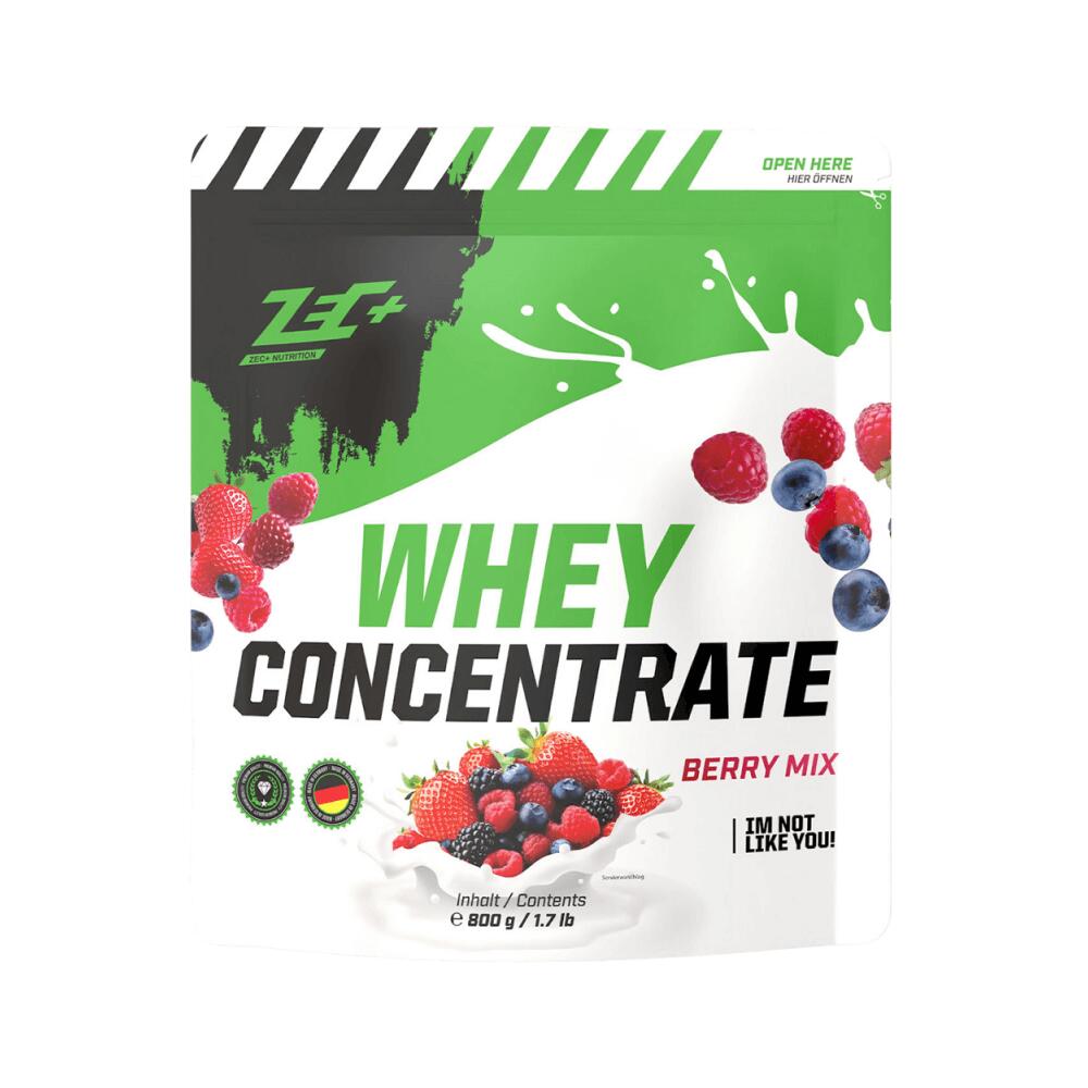 Zec+ Nutrition - Zec+ Whey Concentrate (800g) Berry Mix - Protéines - Whey Protéine - 750 Ml - Decathlon