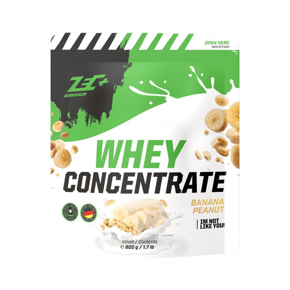 Zec+ Nutrition - Zec+ Whey Concentrate (800g) Banana Peanut - Protéines - Complément Alimentaire - 750 Ml - Decathlon