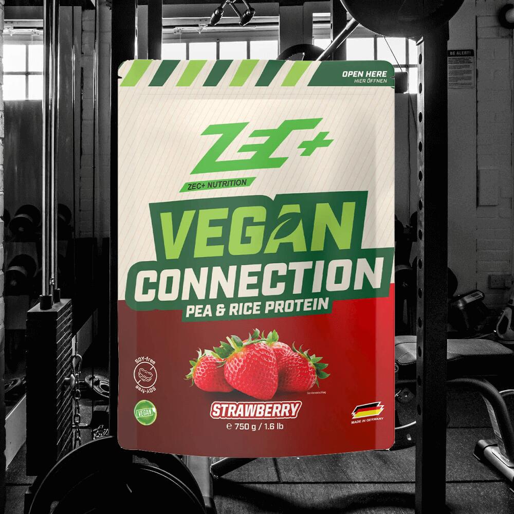 Zec+ Vegan Connection (750g) Strawberry - Protéines - Protéines végétaliennes 2/3