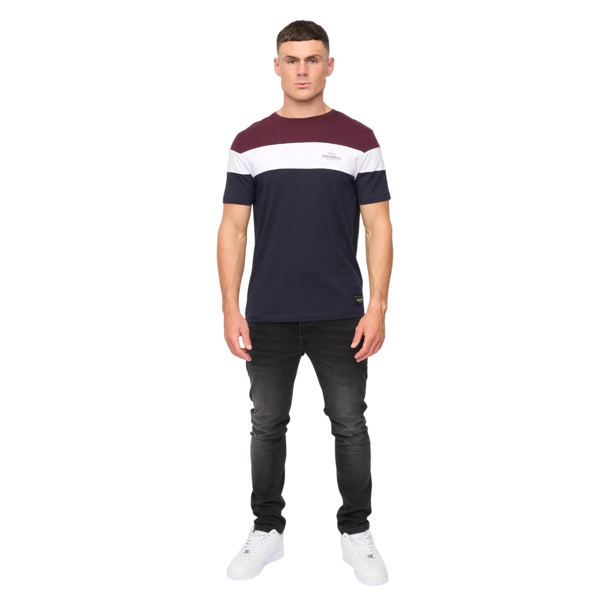 Mens Pattermay TShirt (Rum Raisin) 3/4
