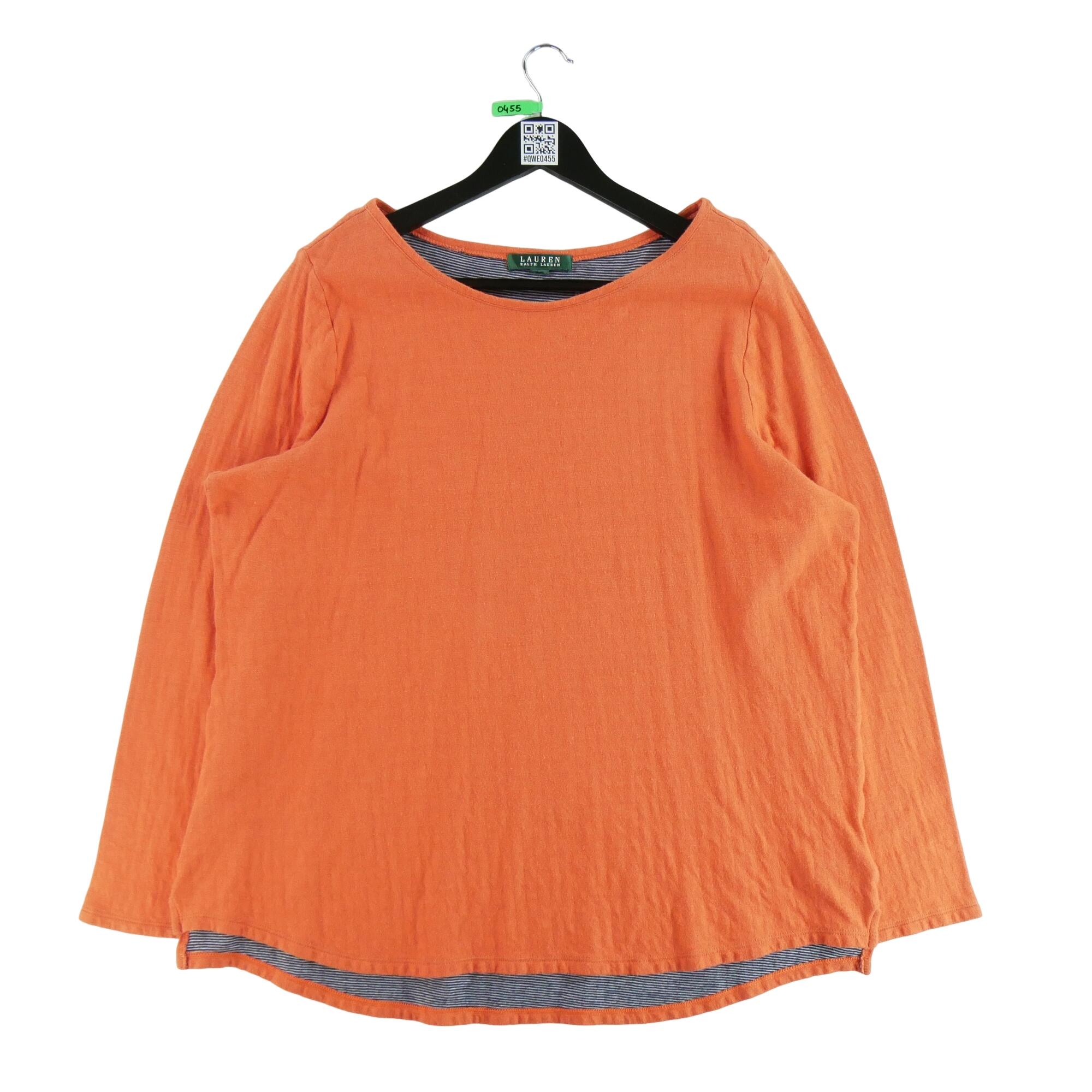 RALPH LAUREN Reconditionné - Pull Femme Orange - Très Bon État