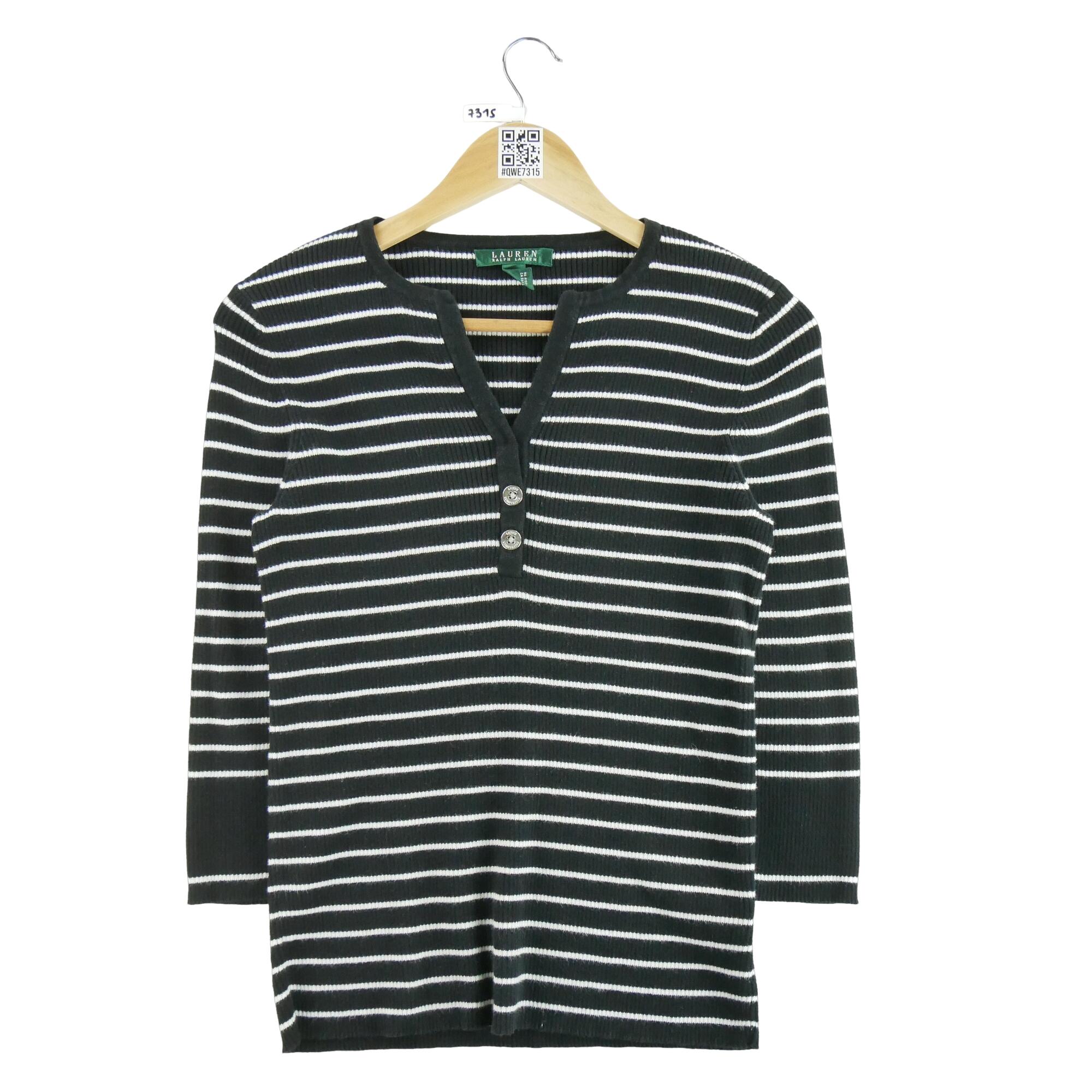 RALPH LAUREN Reconditionné - Pull Femme Noir - Excellent