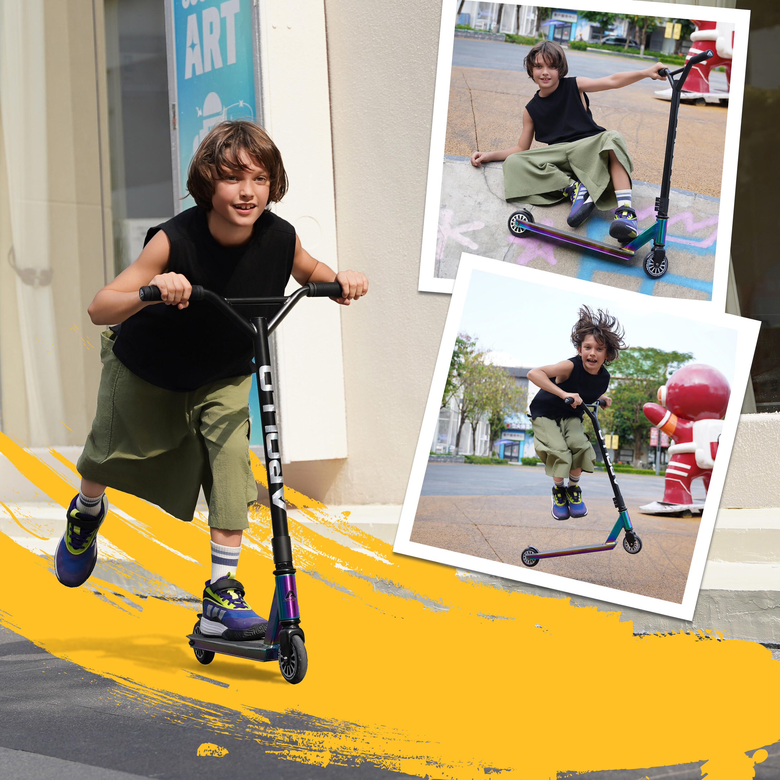 Trottinette Freestyle Apollo Gravity – robuste et stylée pour enfants dès 6 ans 6/7