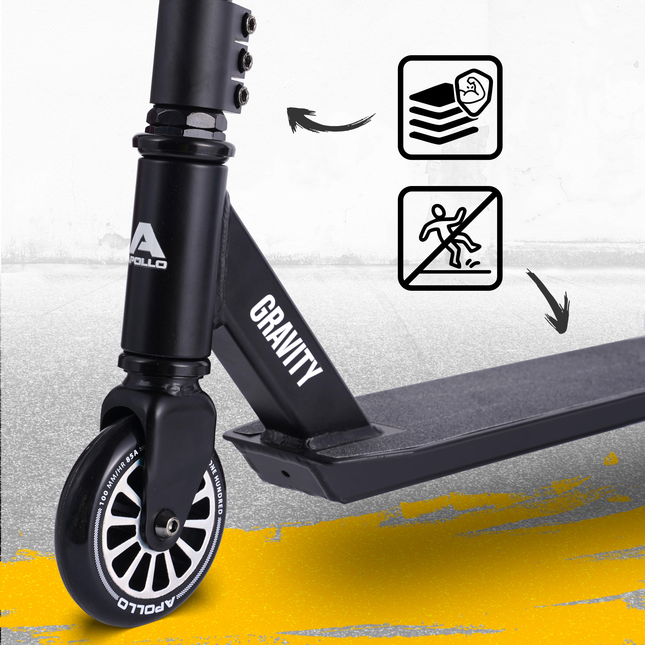 Apollo Patinete Freestyle Gravity ligero y resistente para niños desde 6 años 2/7