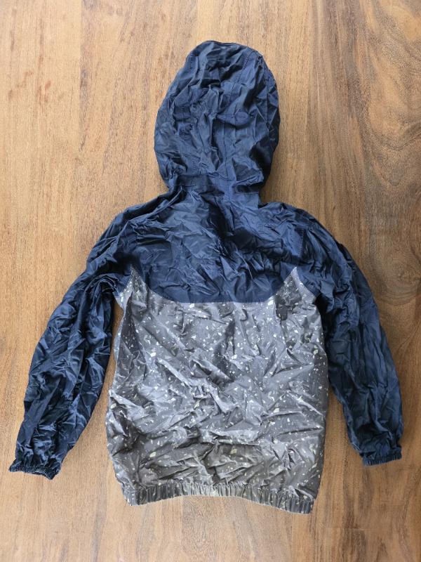 Tussen Particulieren - QUECHUA Regenjas voor  kinderen MH150 blauw-grijs 3/3