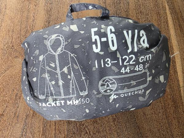 Tussen Particulieren - QUECHUA Regenjas voor  kinderen MH150 blauw-grijs 2/3