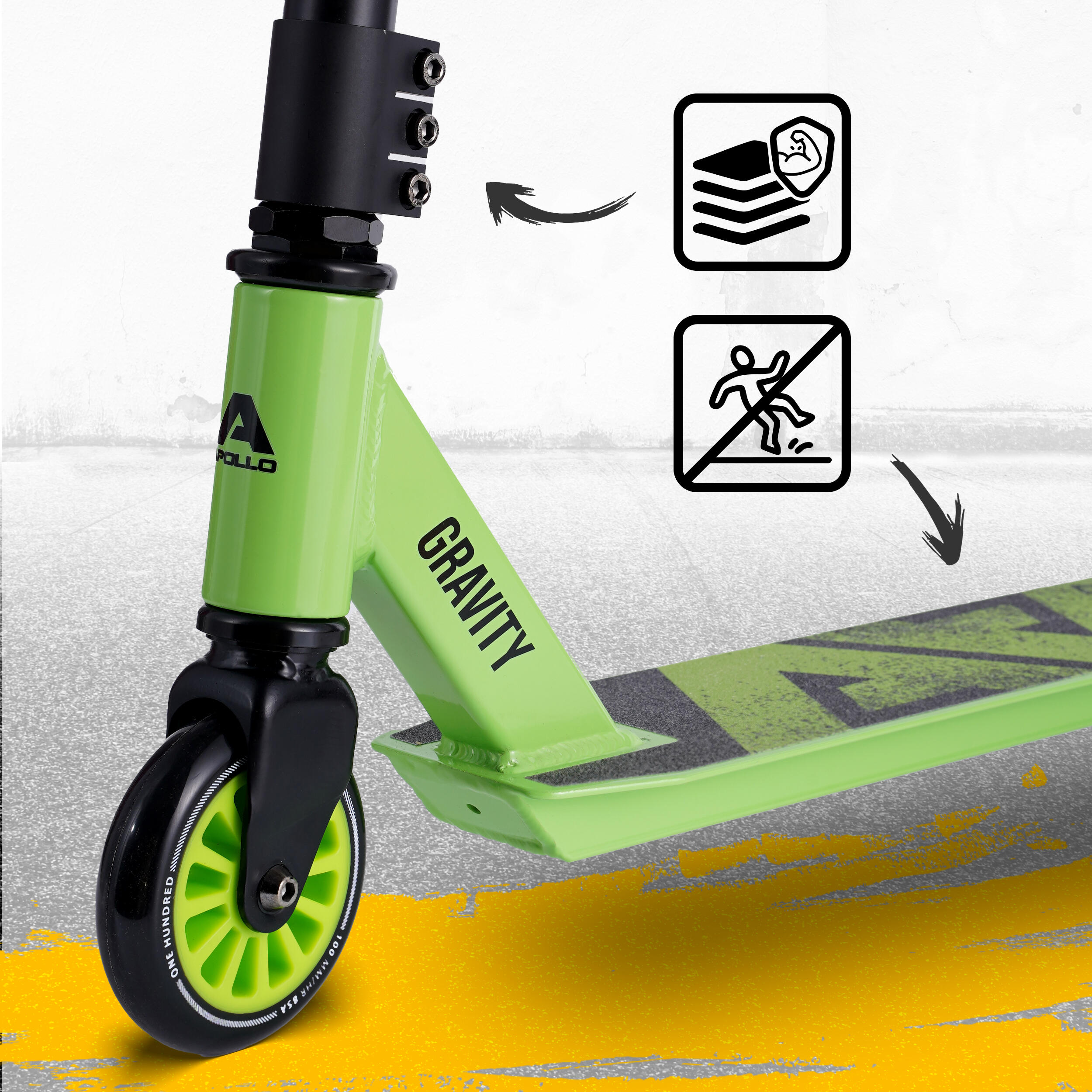 Apollo Patinete Freestyle Gravity ligero y resistente para niños desde 6 años 2/7