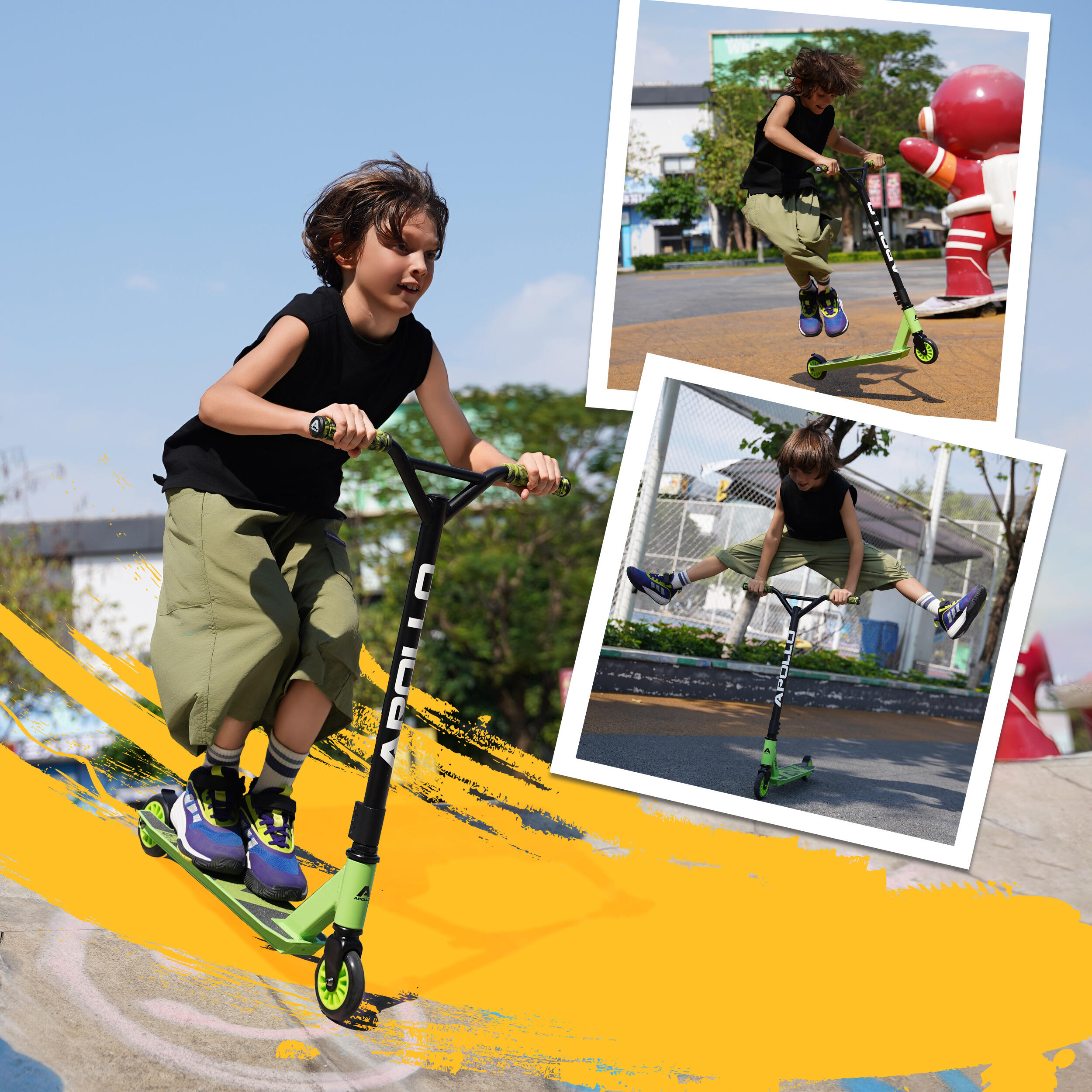 Apollo Patinete Freestyle Gravity ligero y resistente para niños desde 6 años 6/7