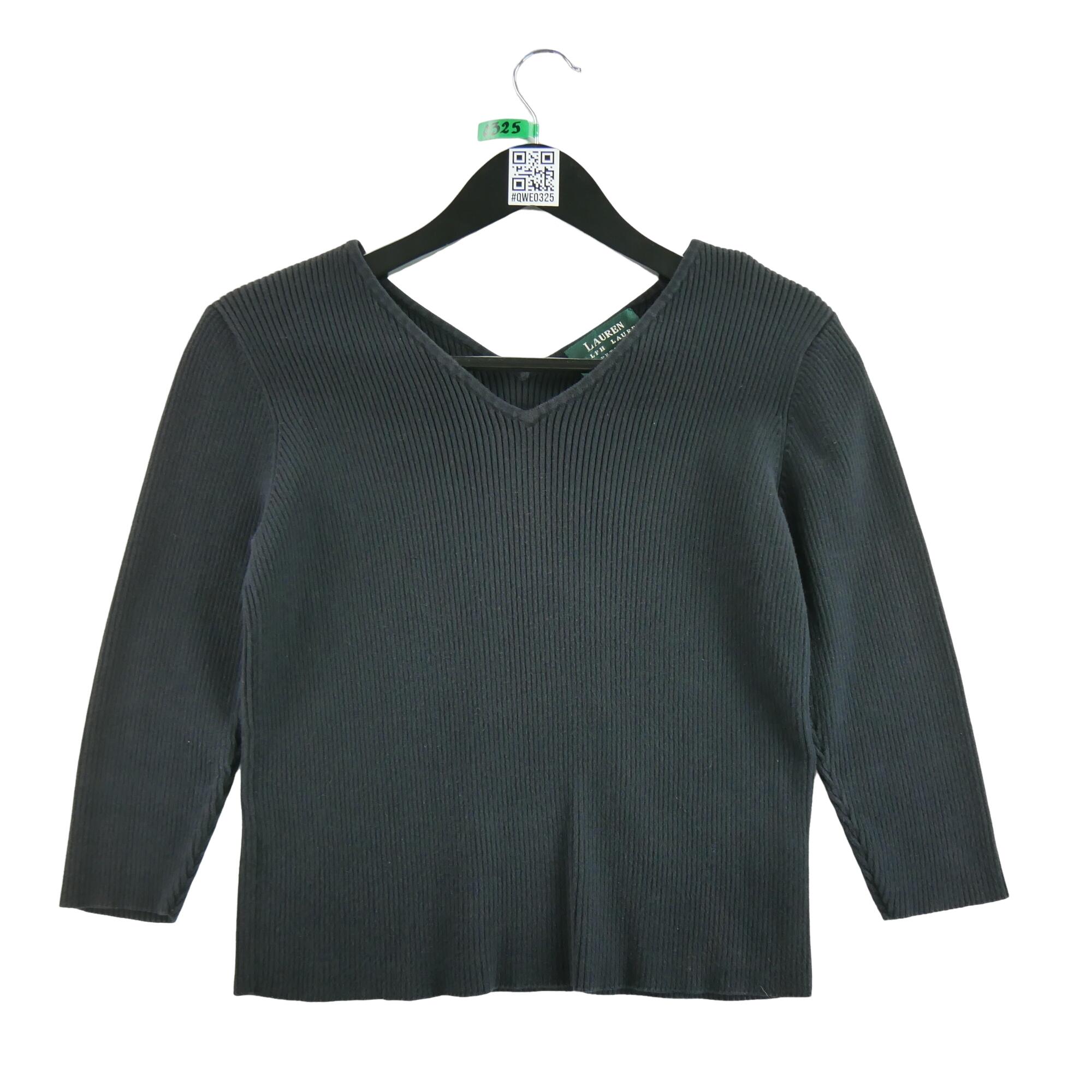 RALPH LAUREN Reconditionné - Pull Femme Noir - Très Bon État