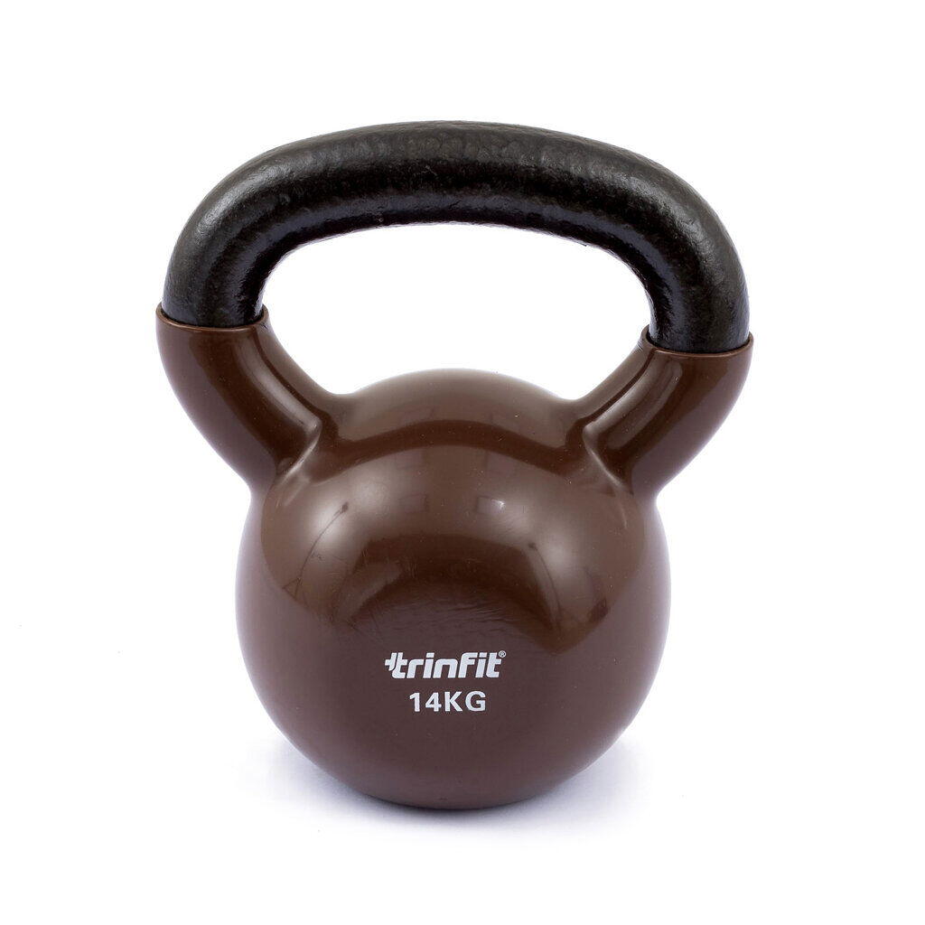 TRINFIT Kettlebell kovový vinyl varianta 14 kg