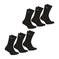 Lot de 6 paires de chaussettes mi-hautes homme Essentiel