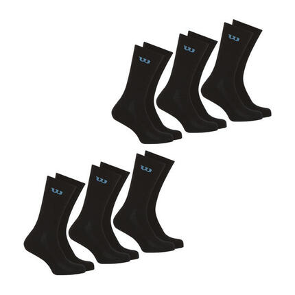 Lot de 6 paires de chaussettes mi-hautes homme Essentiel
