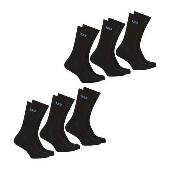 Lot de 6 paires de chaussettes mi-hautes homme Essentiel