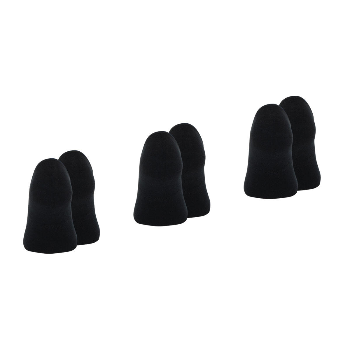 Lot de 6 paires de socquettes invisibles homme Essentiel 3/4