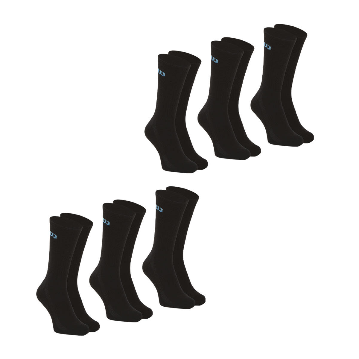 Lot de 6 paires de chaussettes mi-hautes homme Essentiel 2/4