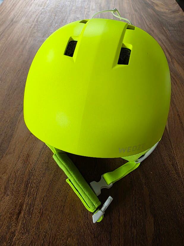 Wedze H100 Skihelm voor Kinderen Fluogeel 2/3