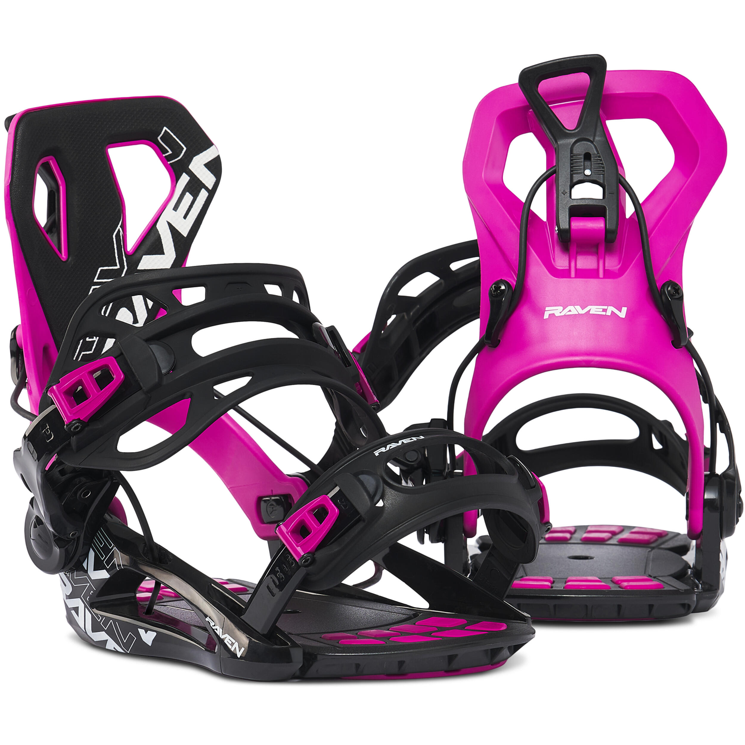 Fijaciones de snowboard Fastec FT360 Fucsia/Negro 3/6