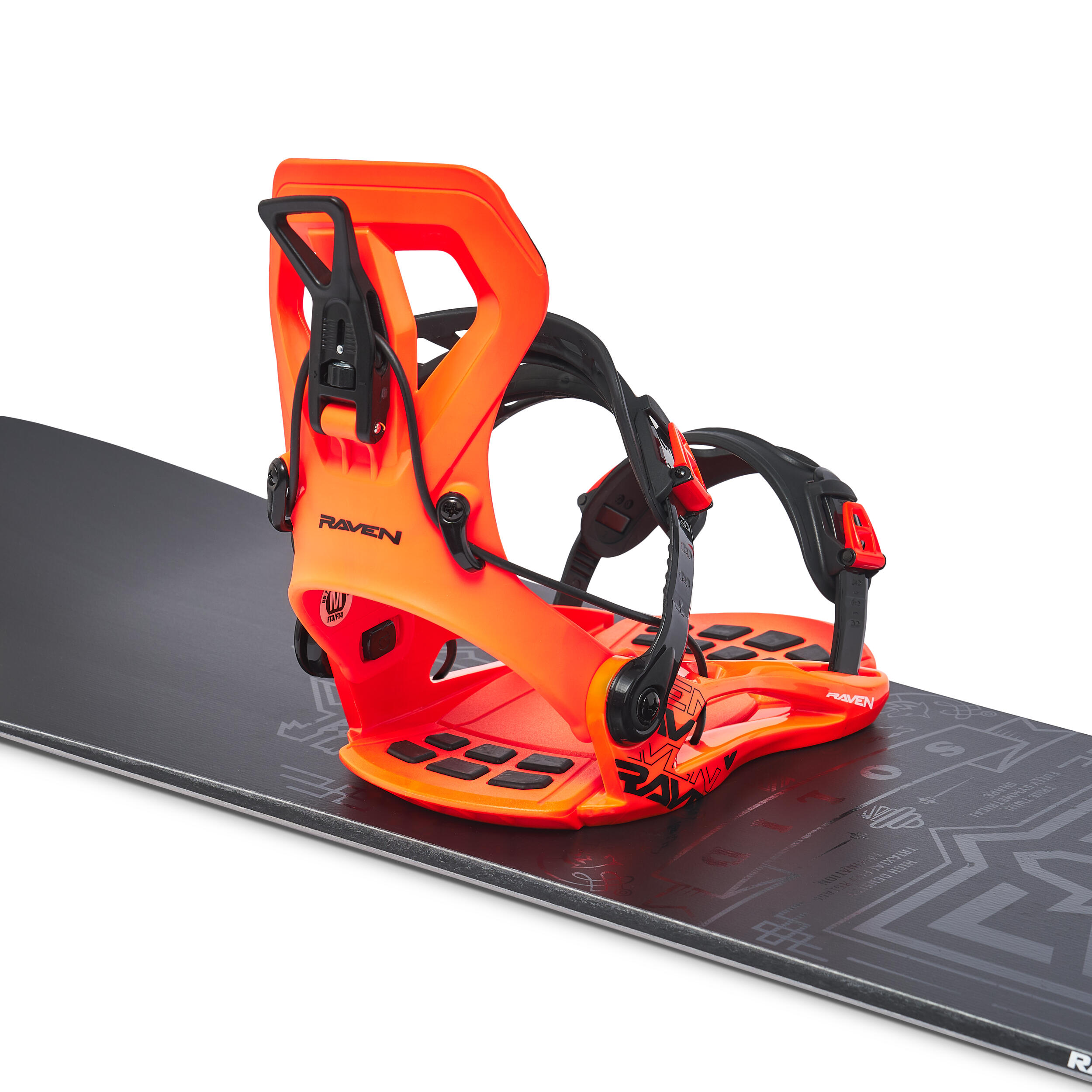 Snowboardbindingen Fastec FT360 Oranje 4/6