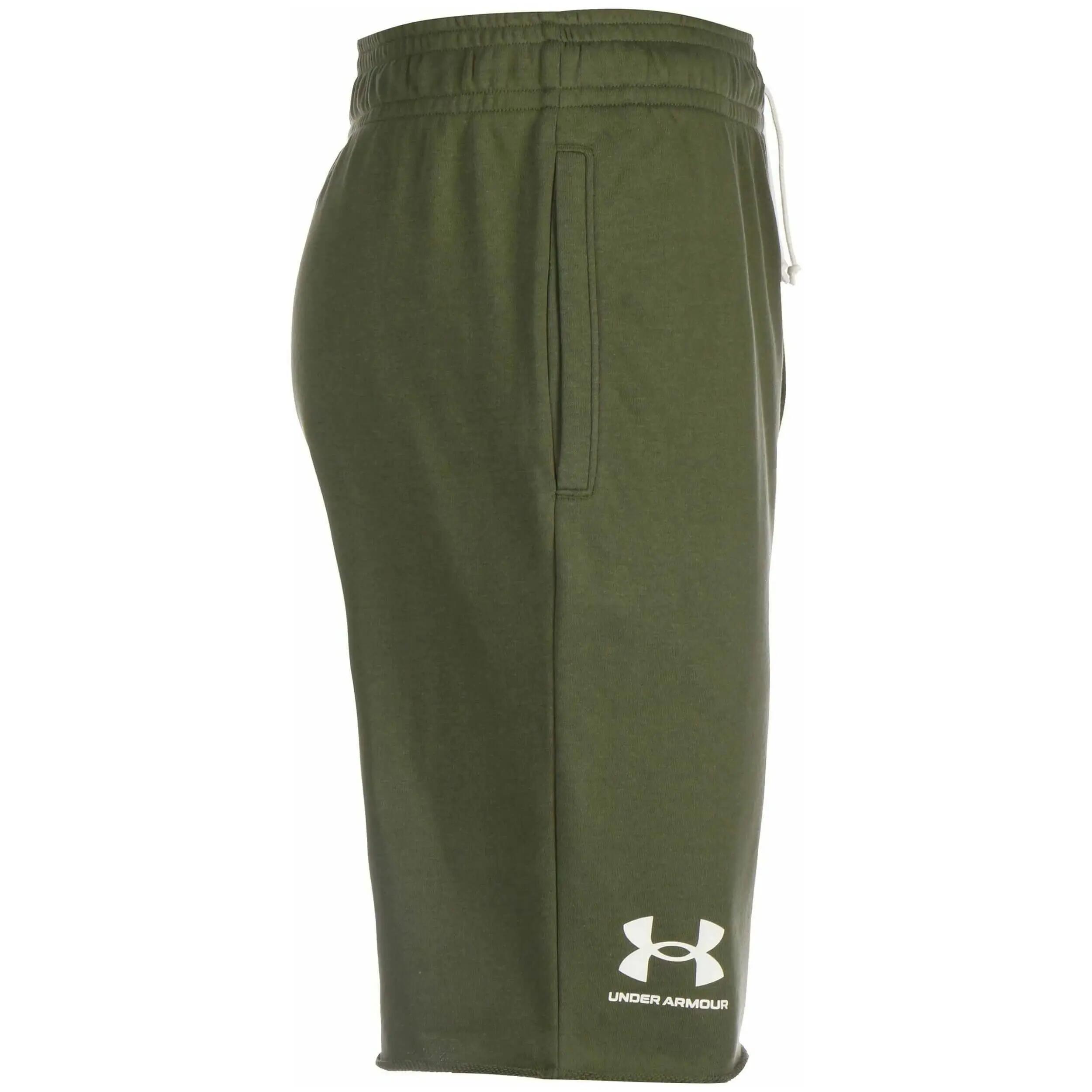 Short Kaki Homme Under Armour Rival Terry 3/5