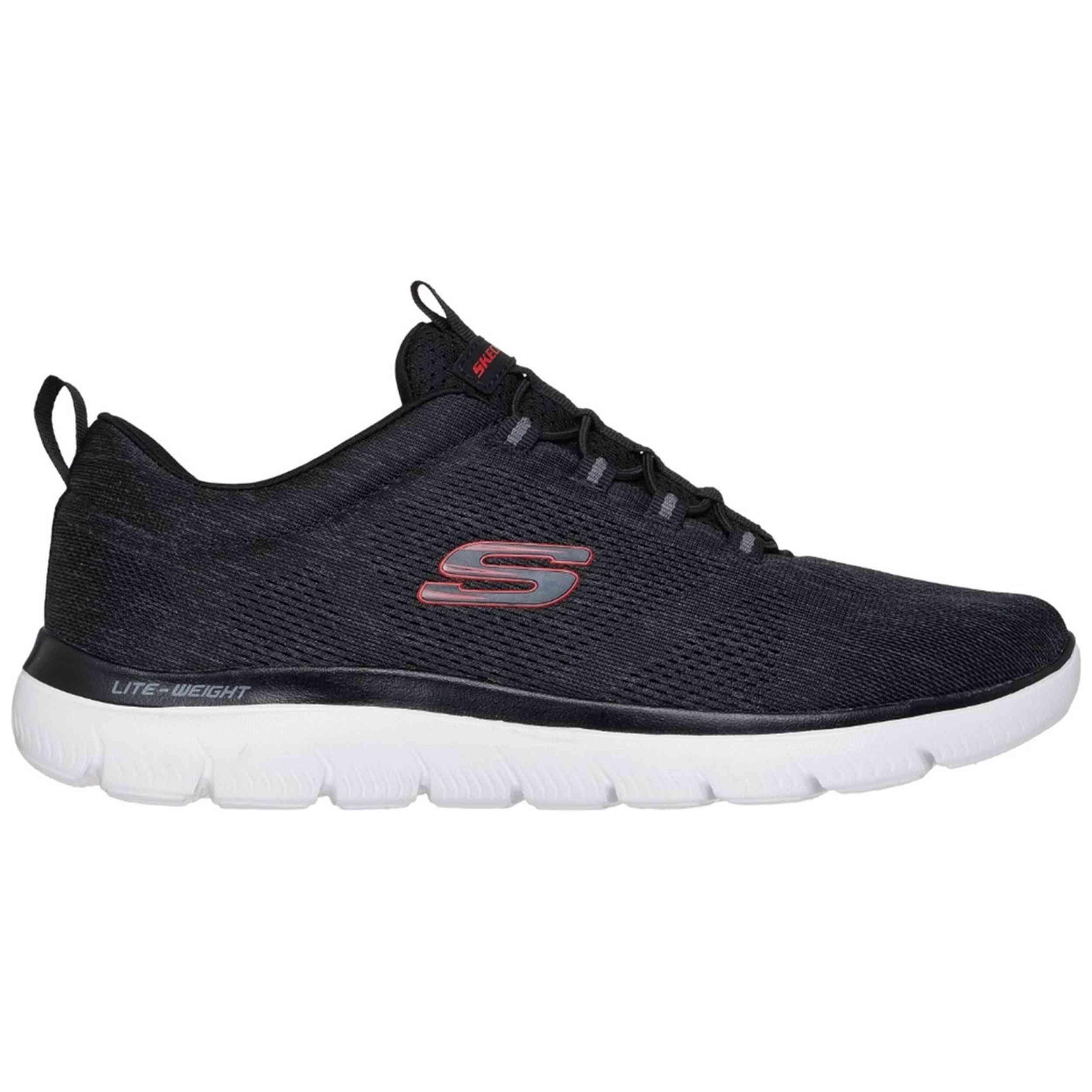 Schoen Skechers model 232186-BKRD voor mannen 5/5