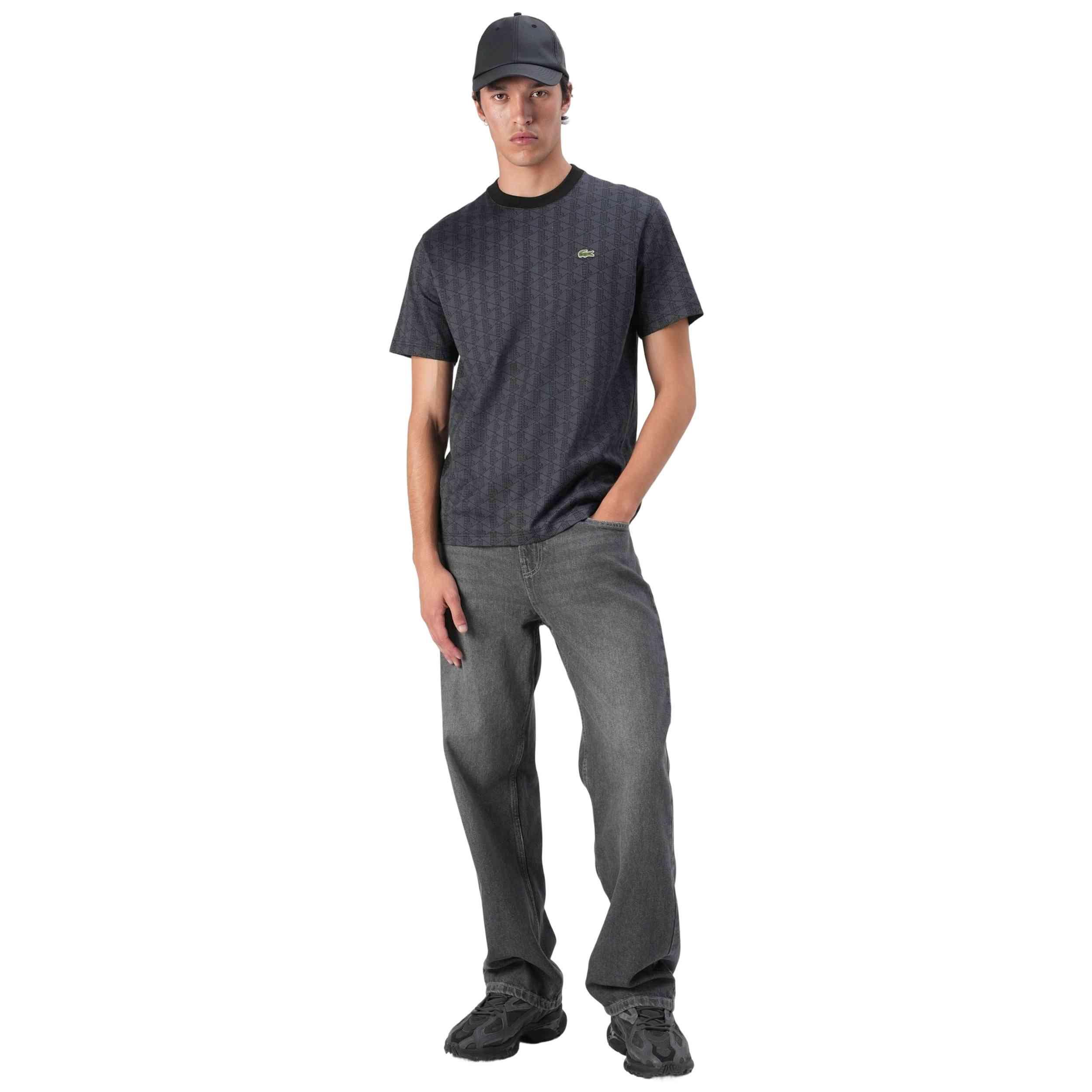 Maglia a maniche corte Lacoste modello TH5902-00-6NI per uomini 3/5
