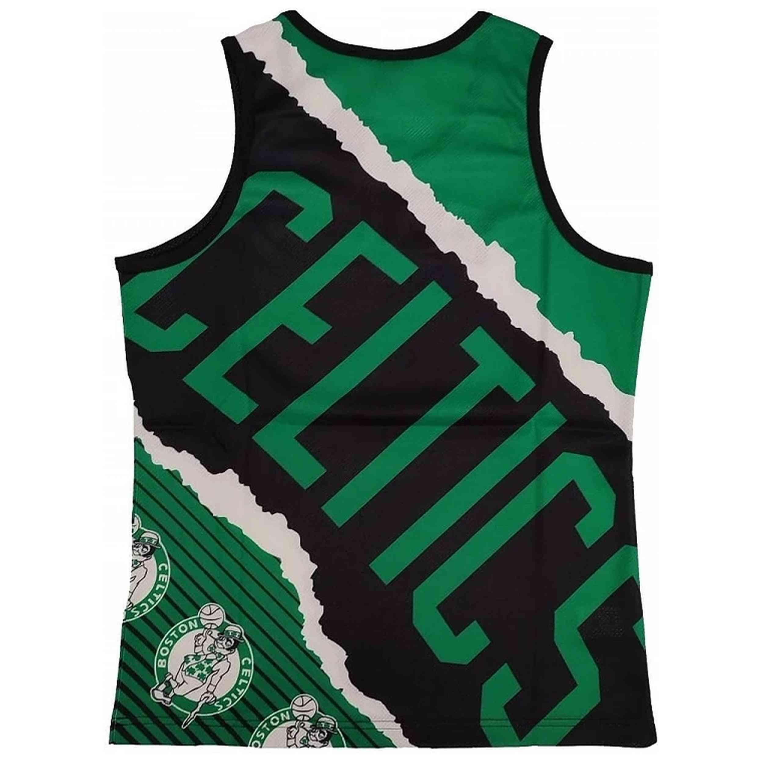 Maillot de basket Mitchell & ness modèle TMTK1232-BCEYYPPPBKGN pour homme 2/2