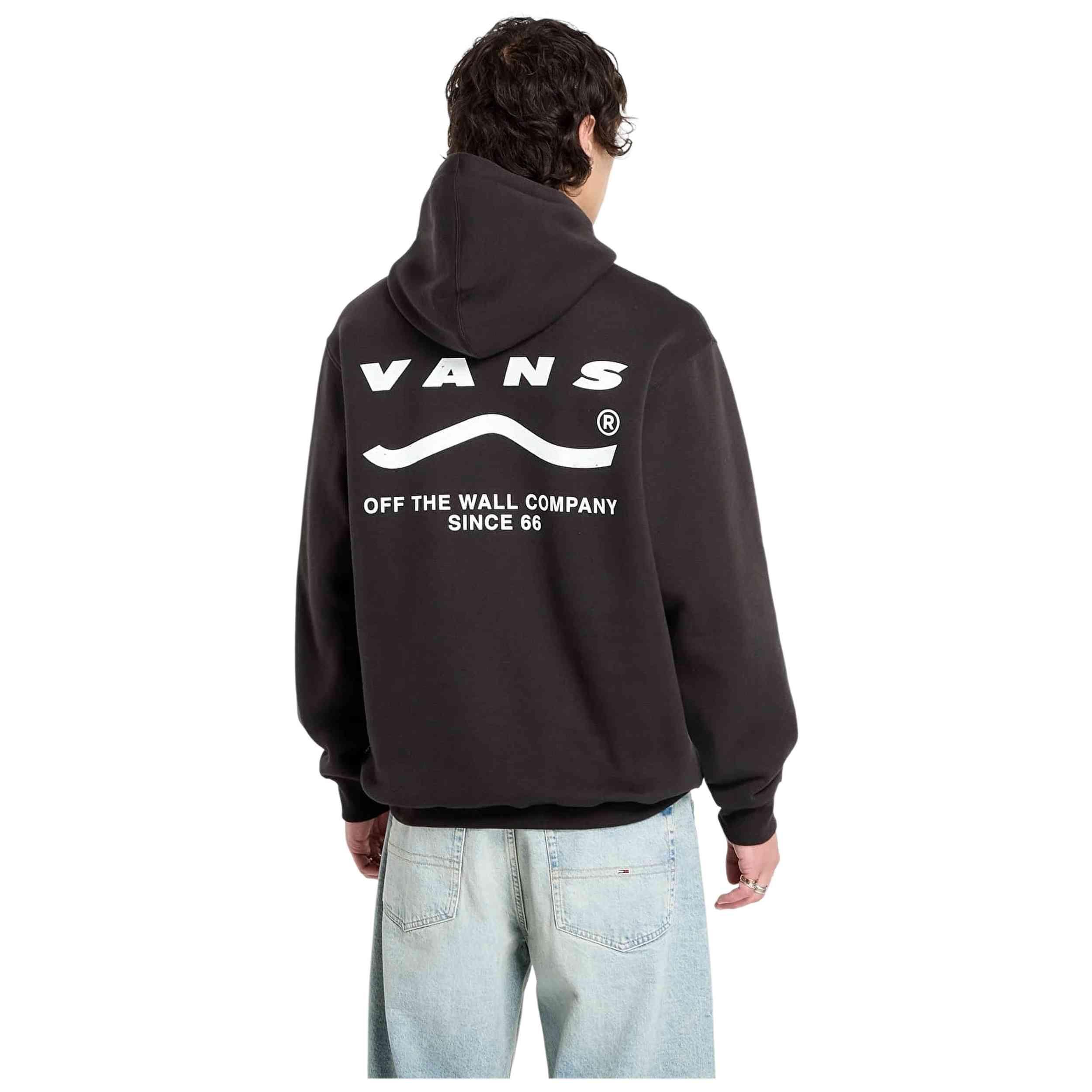Felpa con cappuccio Vans modello VN000P8GBLK1 per uomini 3/4