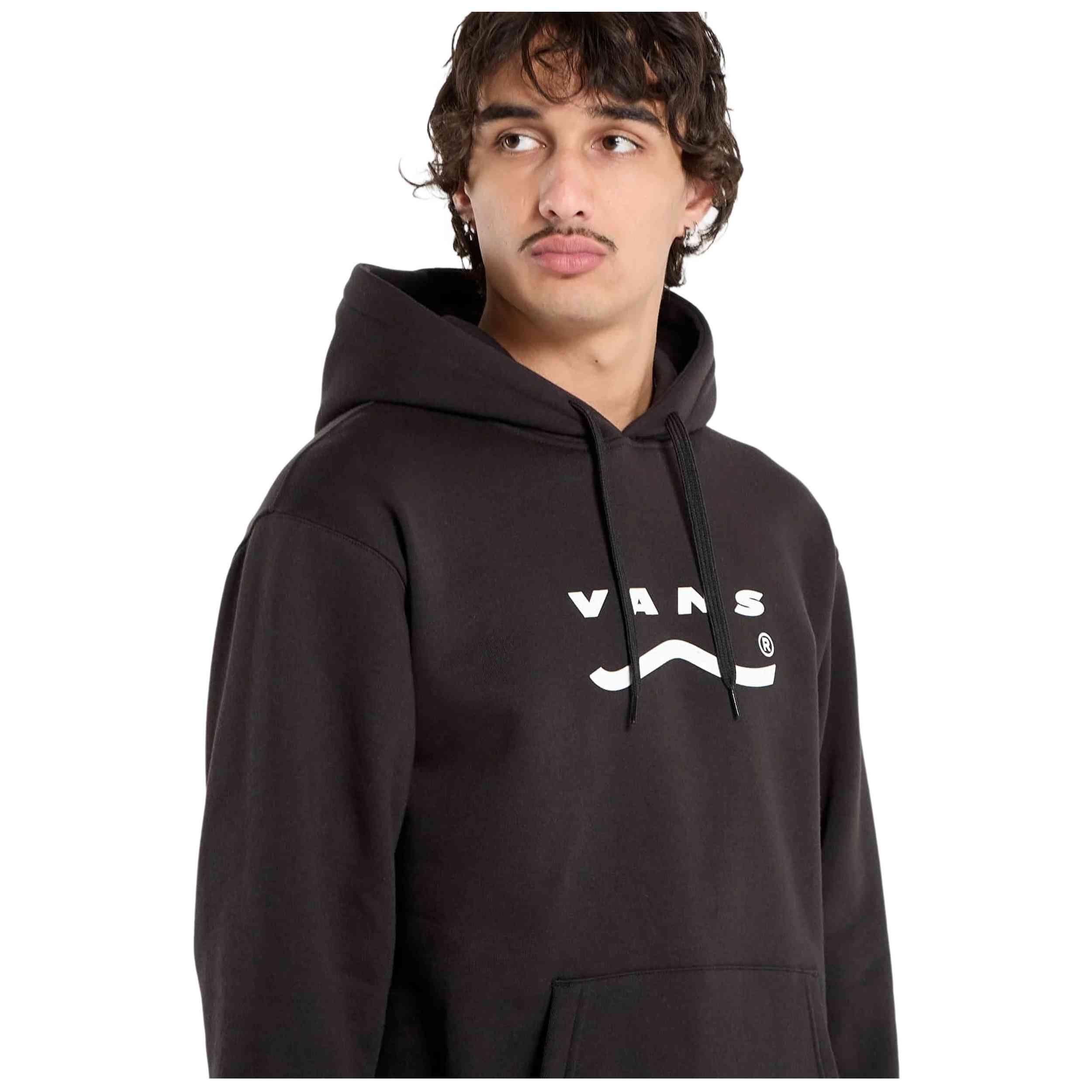 Felpa con cappuccio Vans modello VN000P8GBLK1 per uomini 2/4