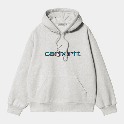 Hoodie carhartt wip model i030547-200-gris voor mannen