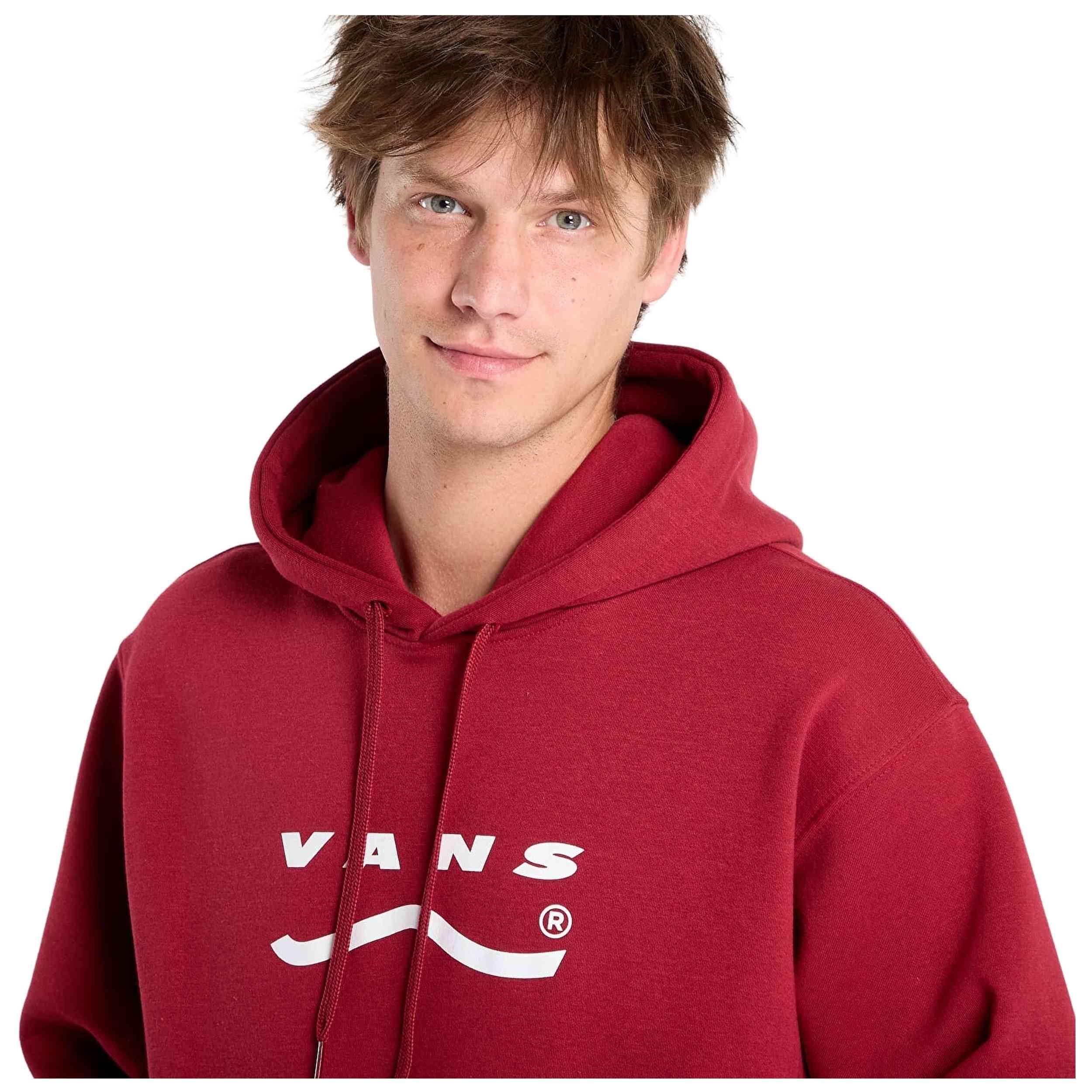 Felpa con cappuccio Vans modello VN000P8GBRD1 per uomini 3/5