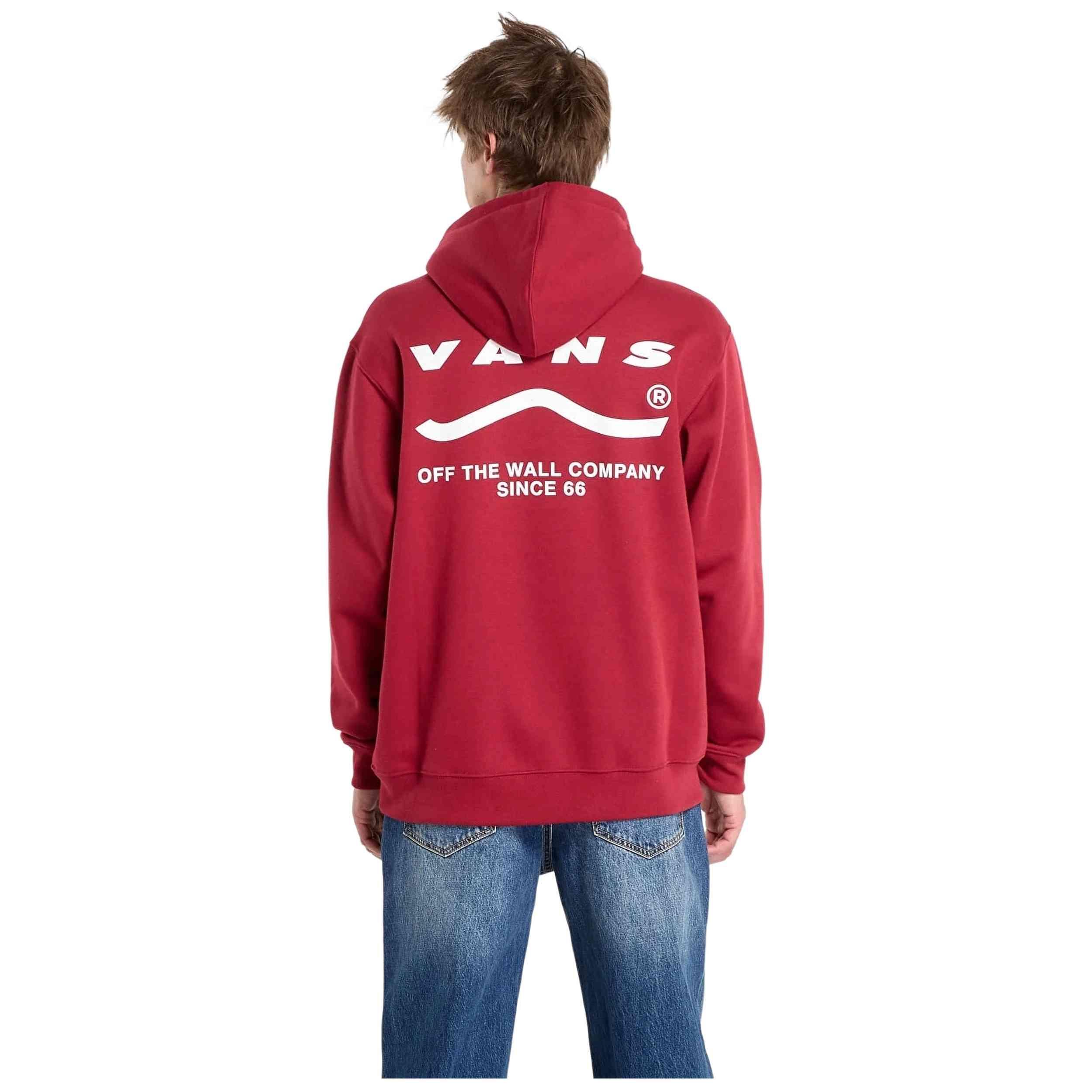 Felpa con cappuccio Vans modello VN000P8GBRD1 per uomini 2/5