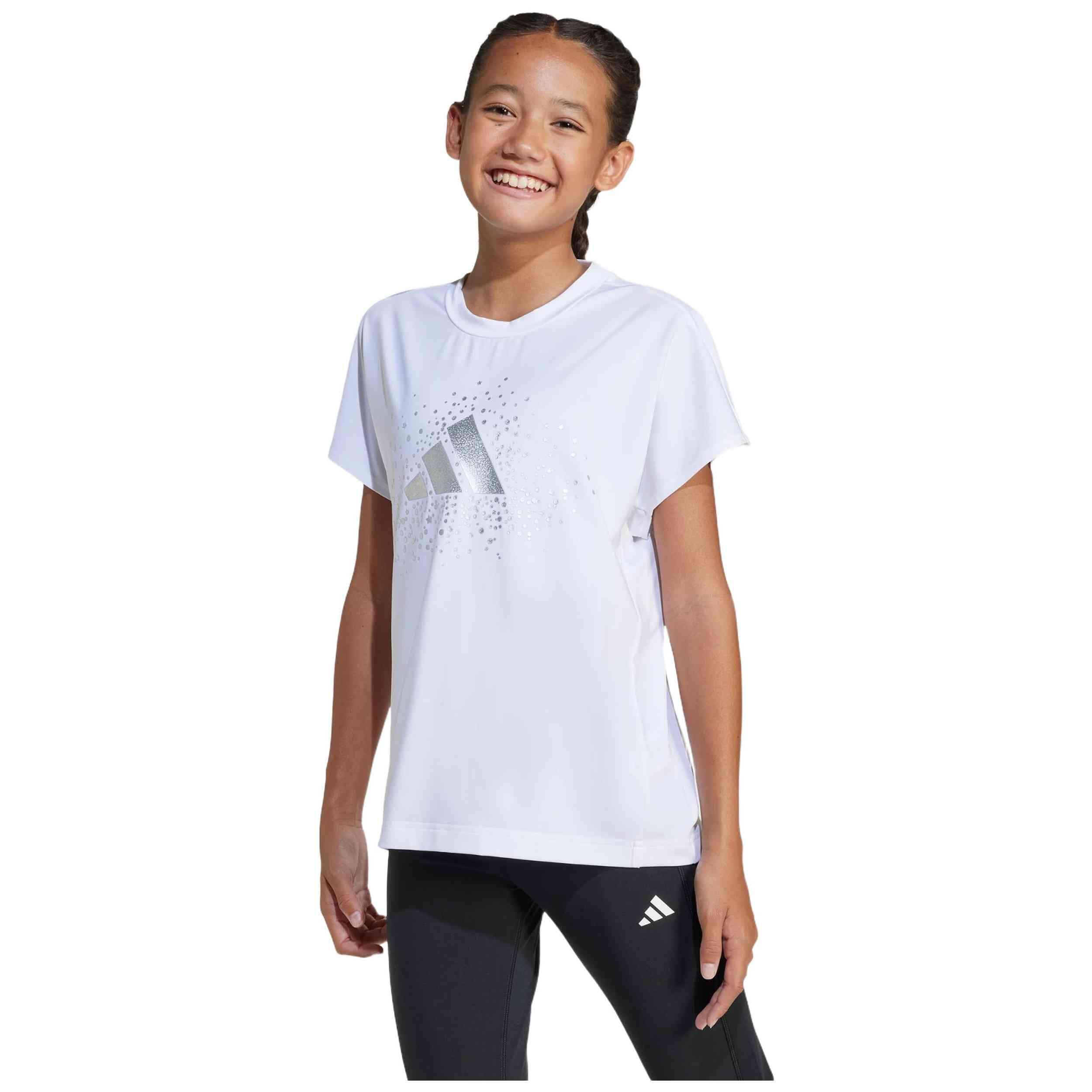 Maglia a maniche corte Adidas modello JC7448 per ragazze 2/4