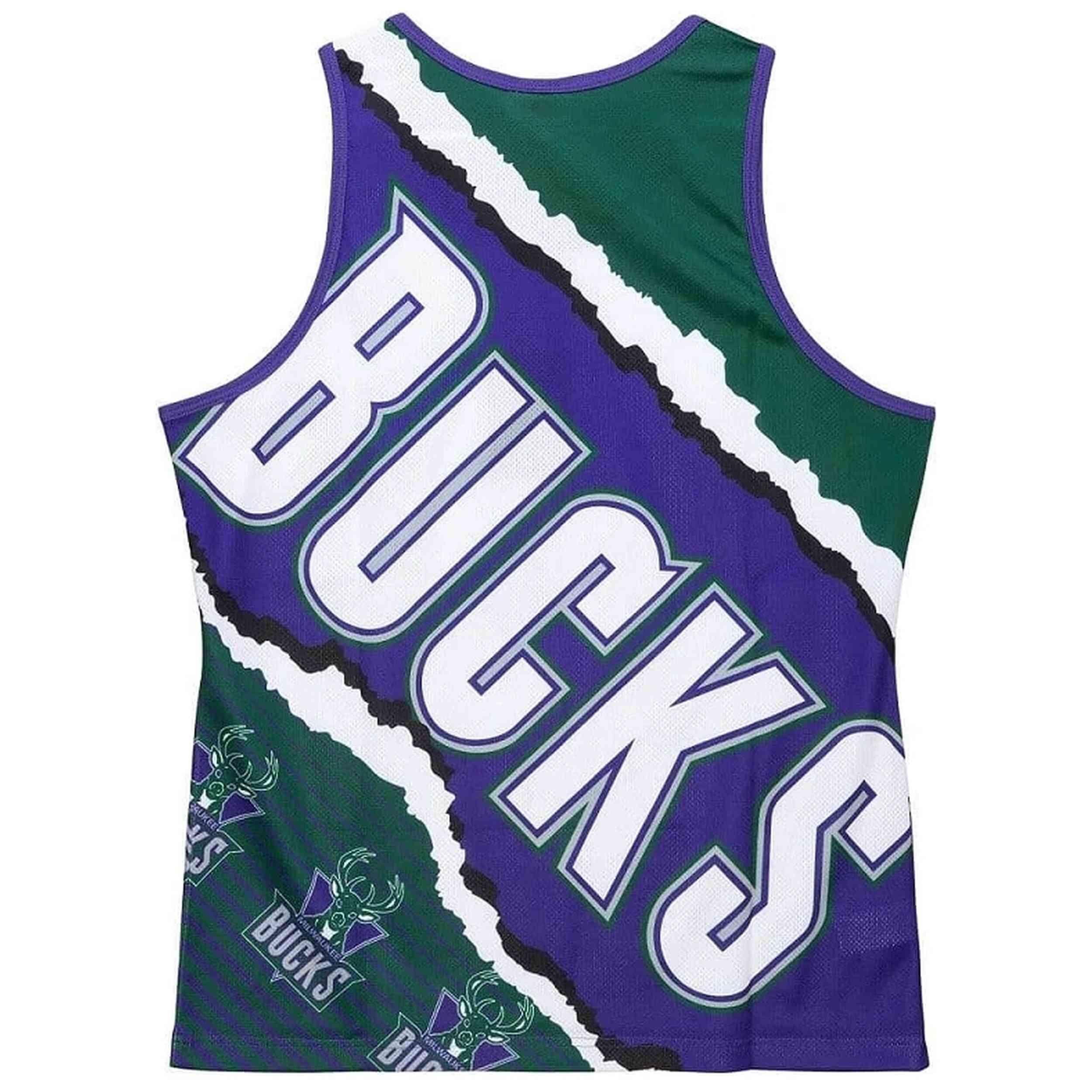 Maillot de basket Mitchell & ness modèle TMTK1232-MBUYYPPPGNPR pour homme 2/2