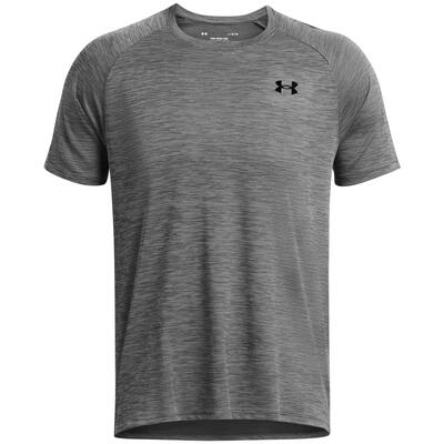 T-shirt ua tech™ textured heren grijs under armour