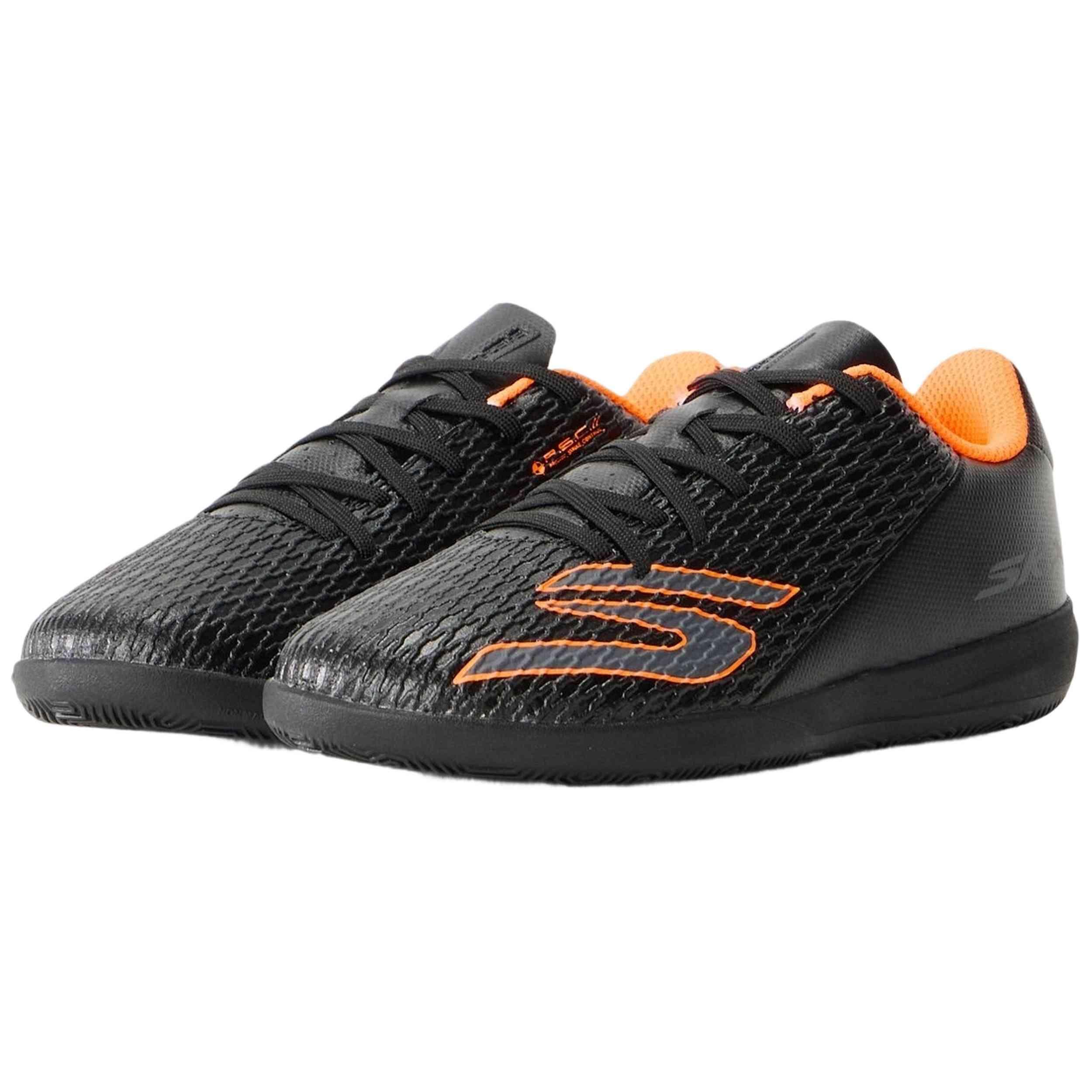 Botas de futsal Skechers modelo 252168L-BKOR para crianças unissex 2/5