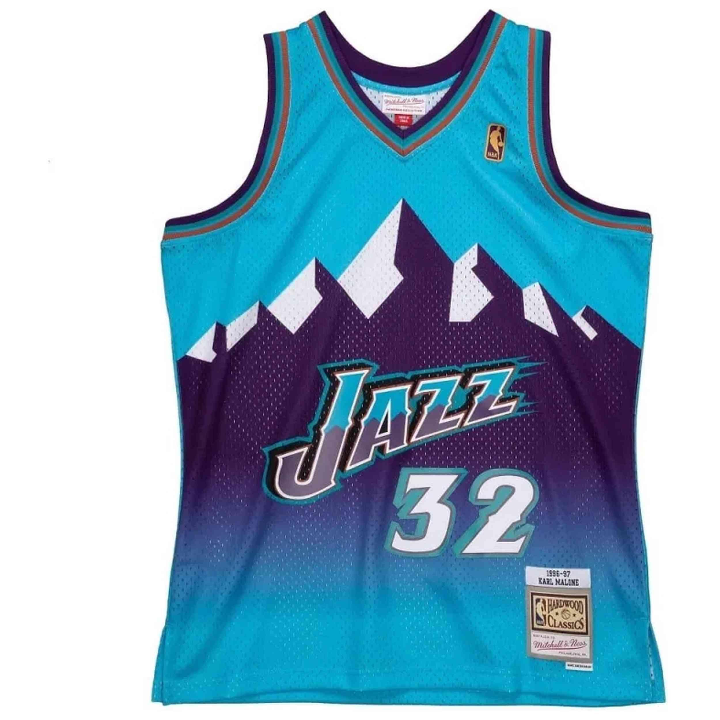 Maillot de basket Mitchell & ness modèle SMJYCP19271-UJABLUE96KMA pour homme 1/2