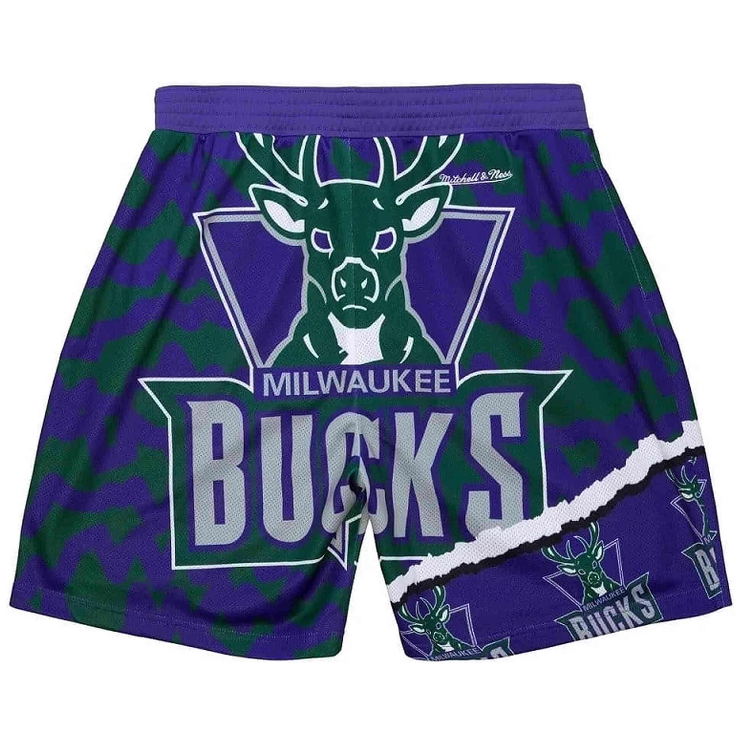 Pantaloncini Mitchell & ness modello PSHR1220-MBUYYPPPPRGN per uomini 2/2