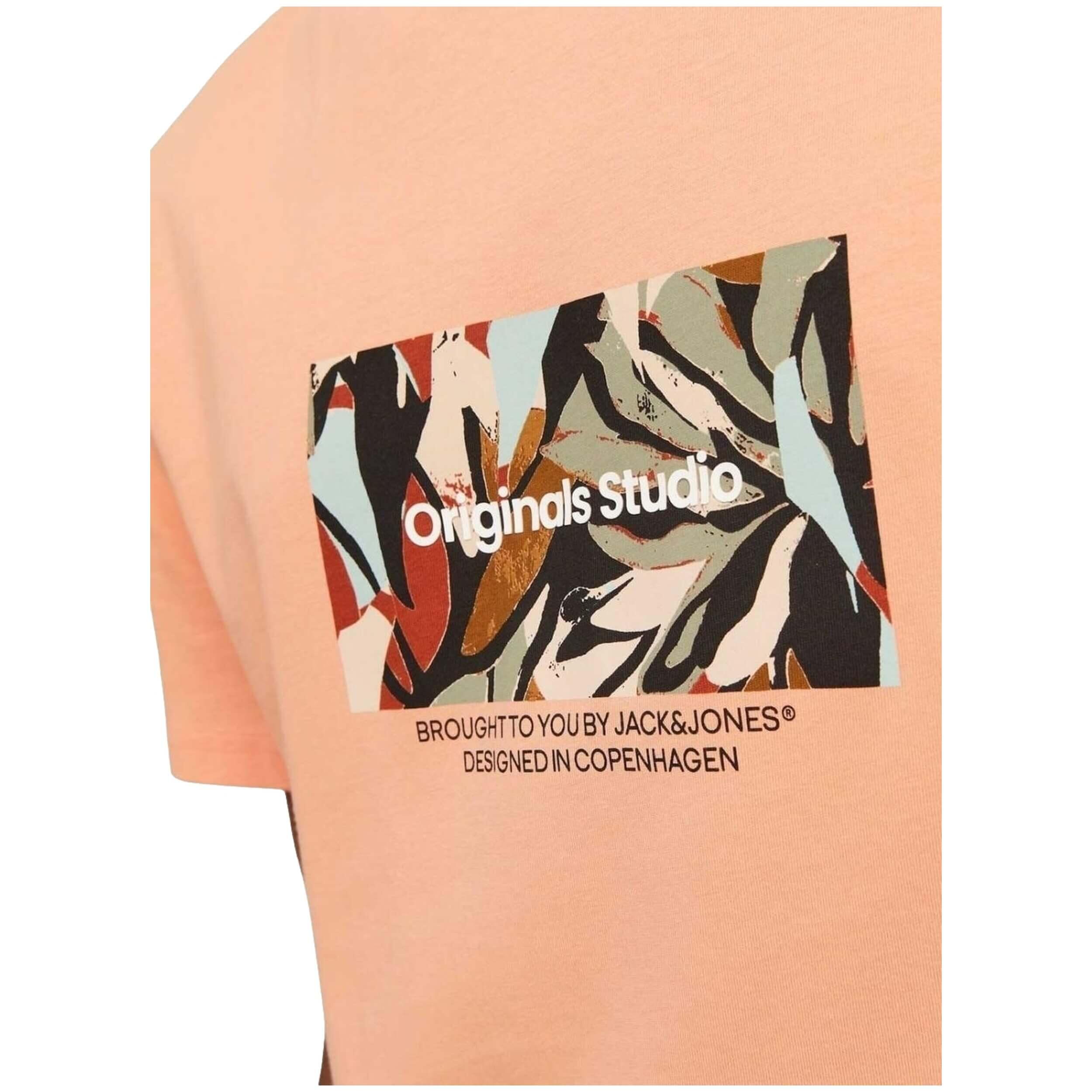 Maglia a maniche corte Jack&jones modello 12256717-CANYONSUNSET per uomini 4/5