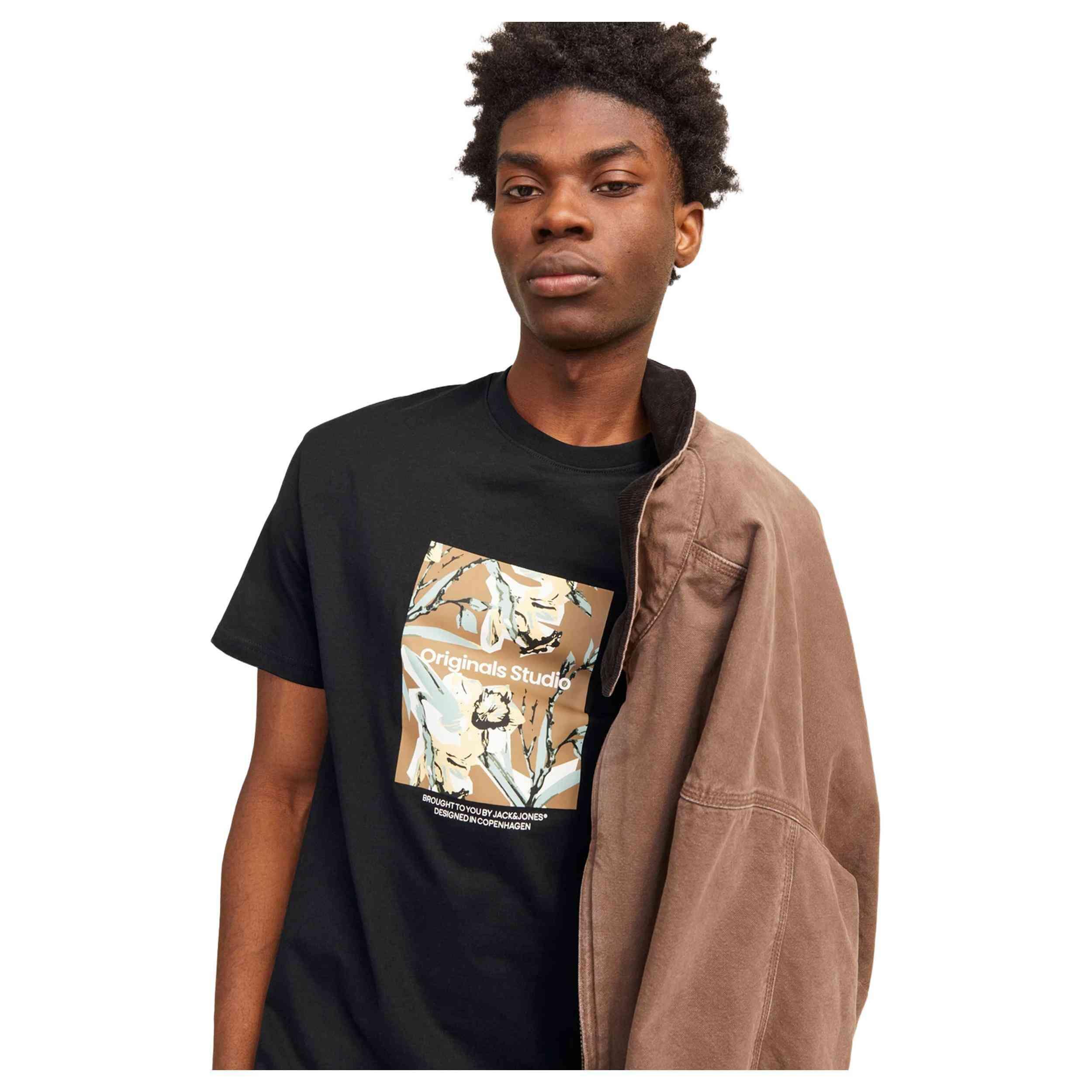 T-shirt Jack&jones modèle 12256717-BLACK pour homme 3/5